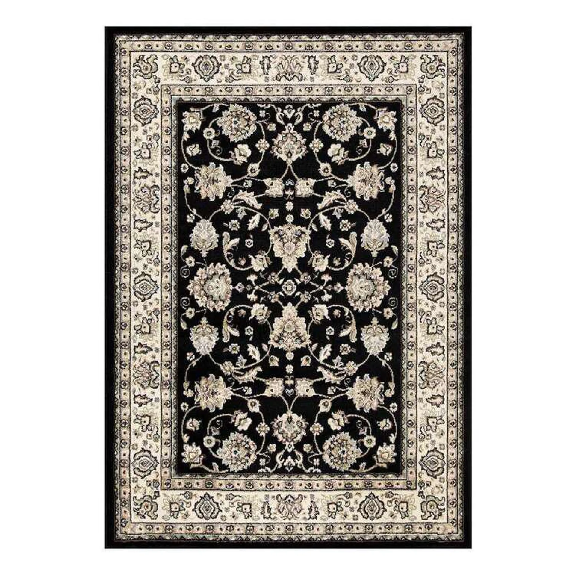 KOO Home Myren Polypropylene Heatset Rug Black 160 x 230 cm