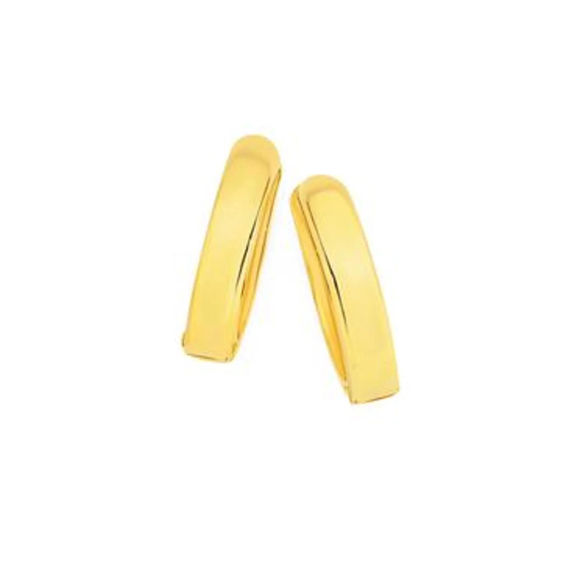 9ct Gold Polished Huggie Earrings