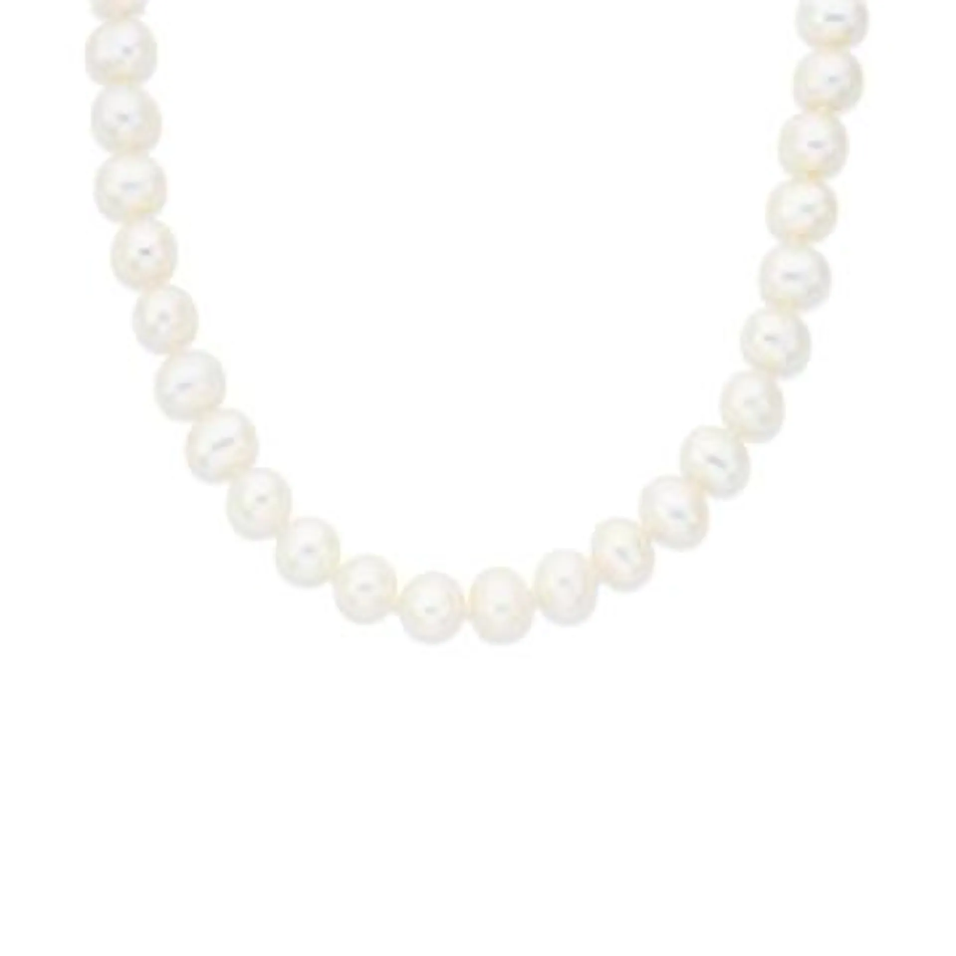 Silver Cultured Freshwater Pearl Necklet