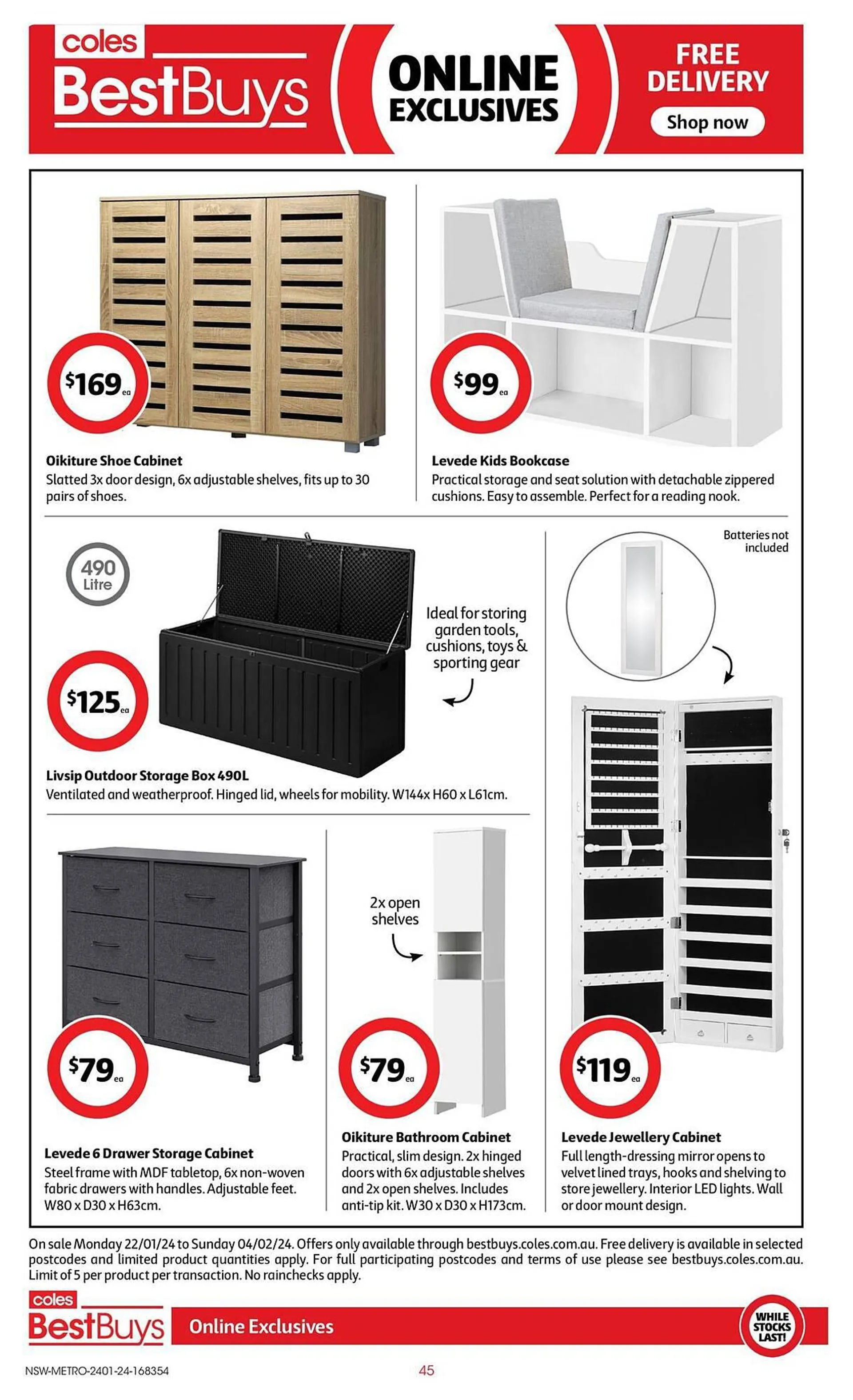 Coles catalogue - Catalogue valid from 24 January to 30 January 2024 - page 45