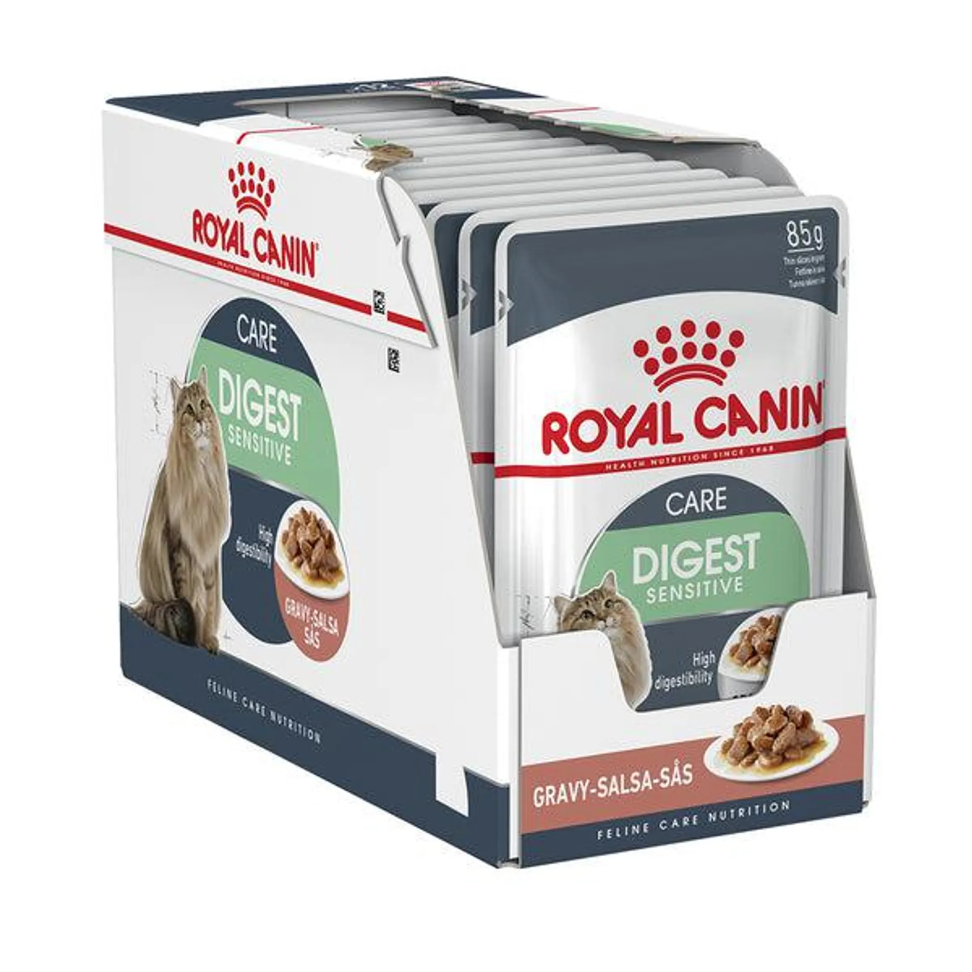 Royal Canin - Digestive Sensitive Care Gravy Adult Cat Wet Food (85g x 12pk)