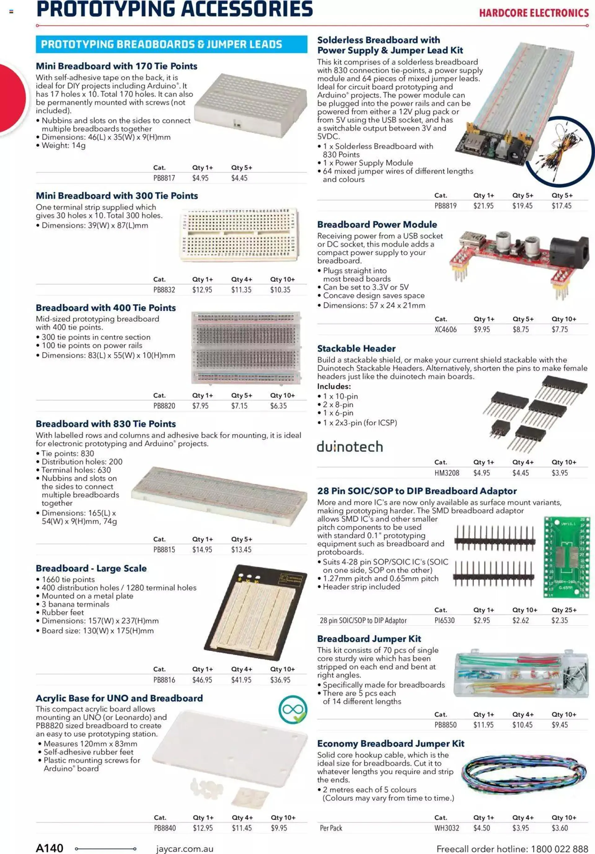 Jaycar Engineering And Scientific Catalogue Back - Catalogue valid from 27 October to 31 January 2024 - page 140