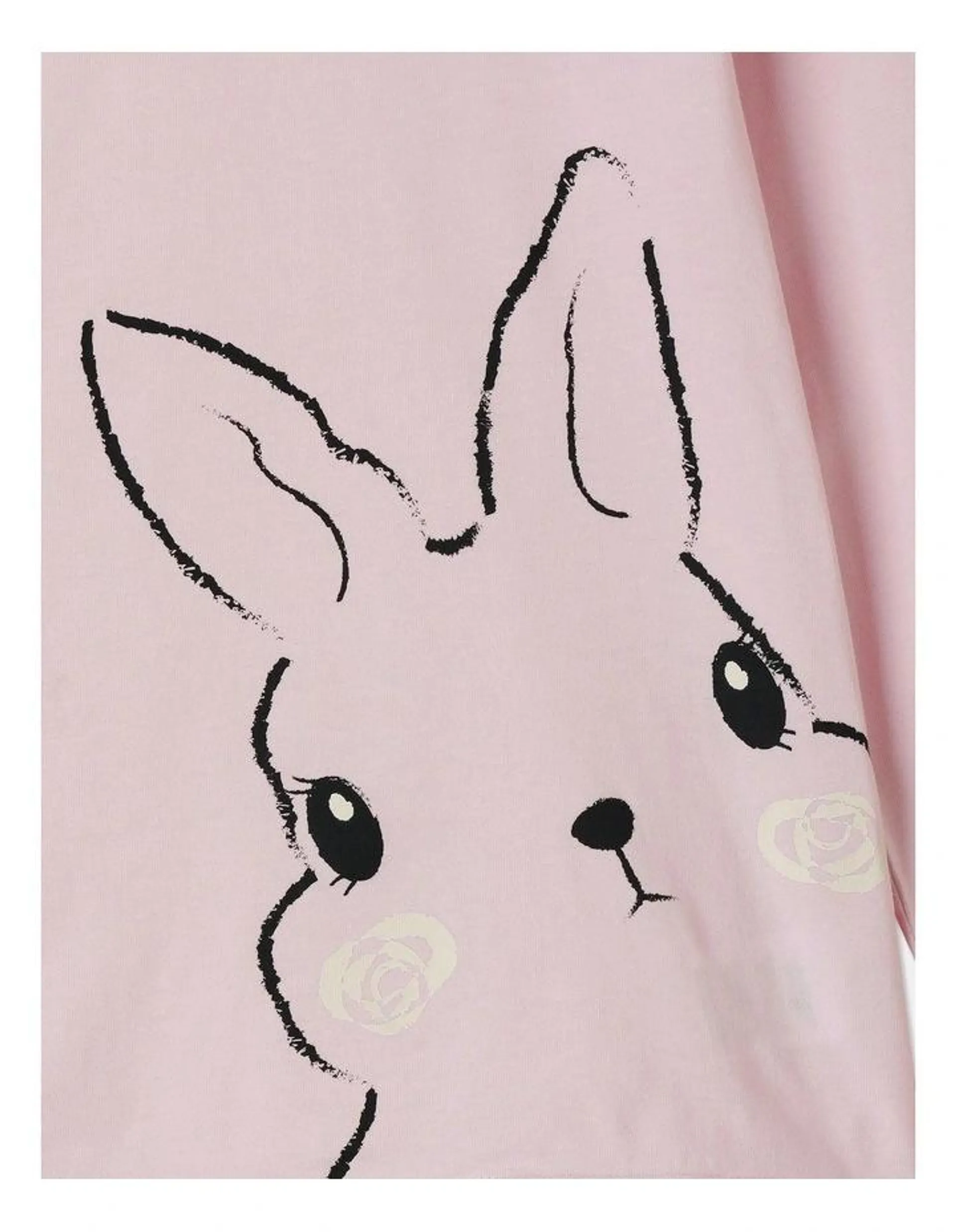 Essential Bunny Pyjama Set in Light Pink