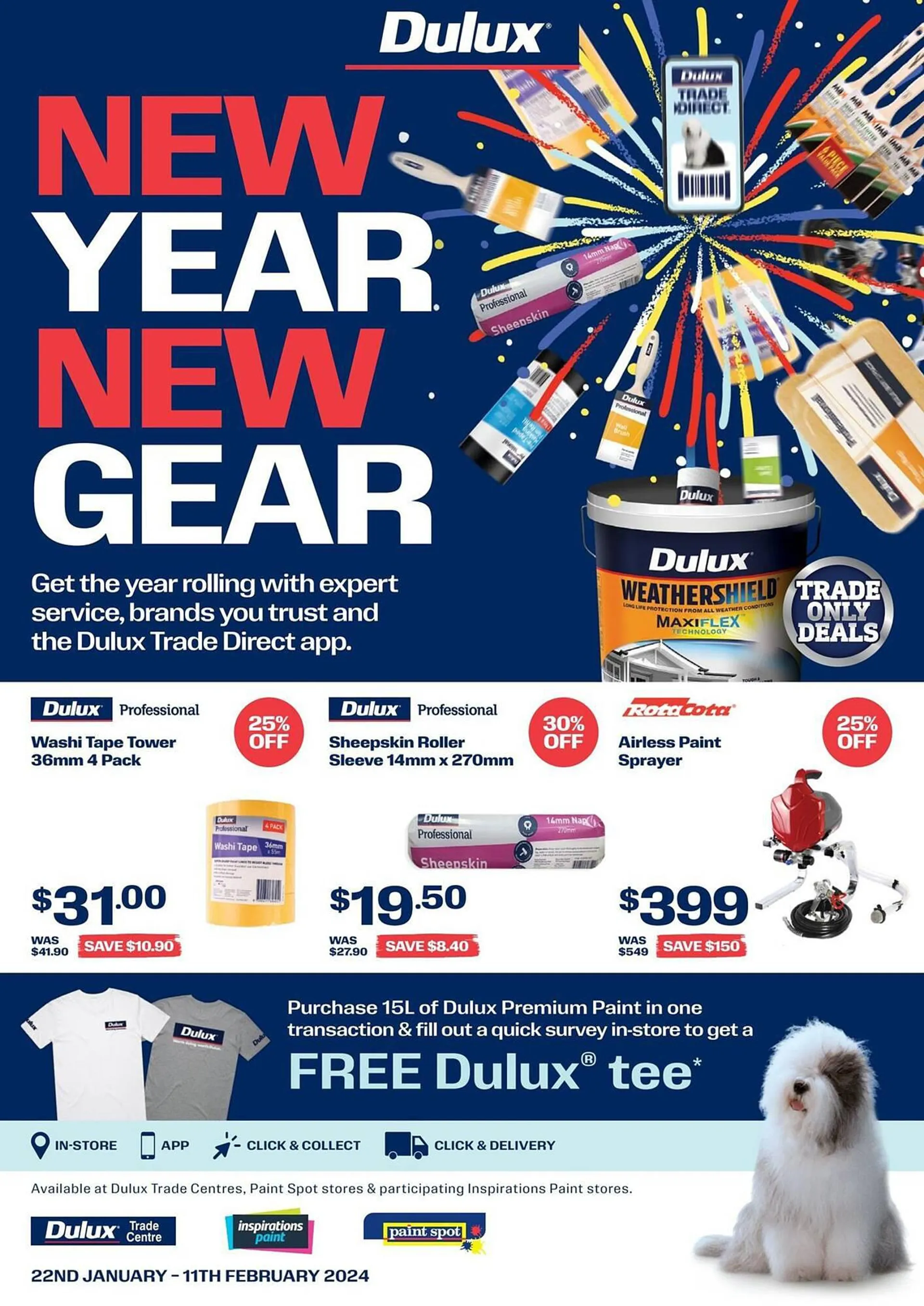 Dulux catalogue - Catalogue valid from 22 January to 11 February 2024 - page 1