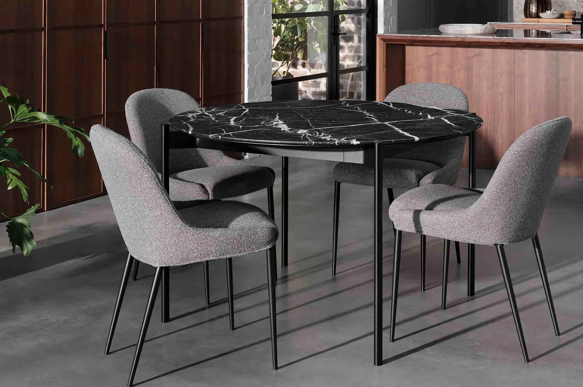 Marble Round Dining Table 1240