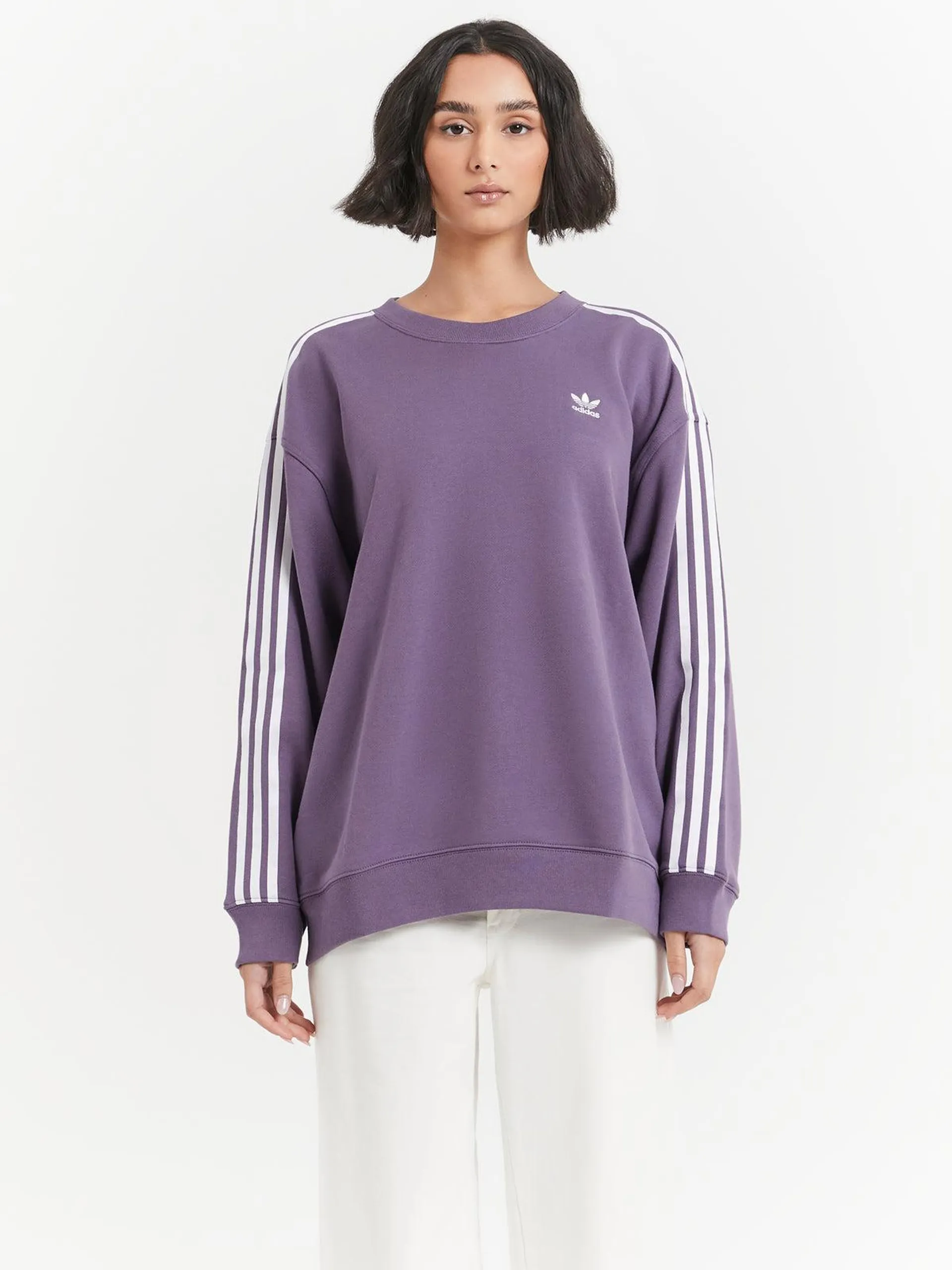 Essentials Oversized Sweatshirt in Shadow Violet