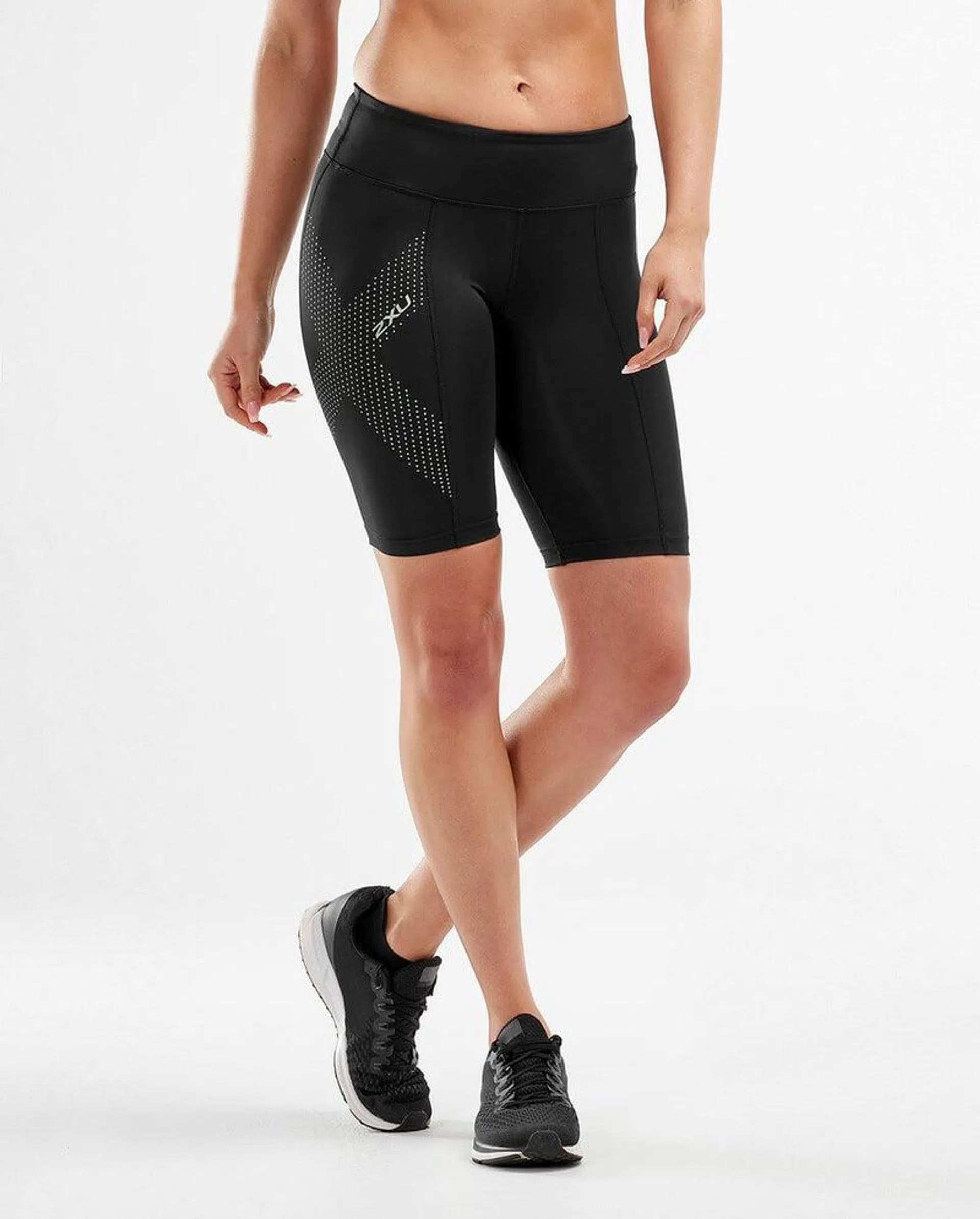 2XU Mid-Rise Compression Short - Womens - Black