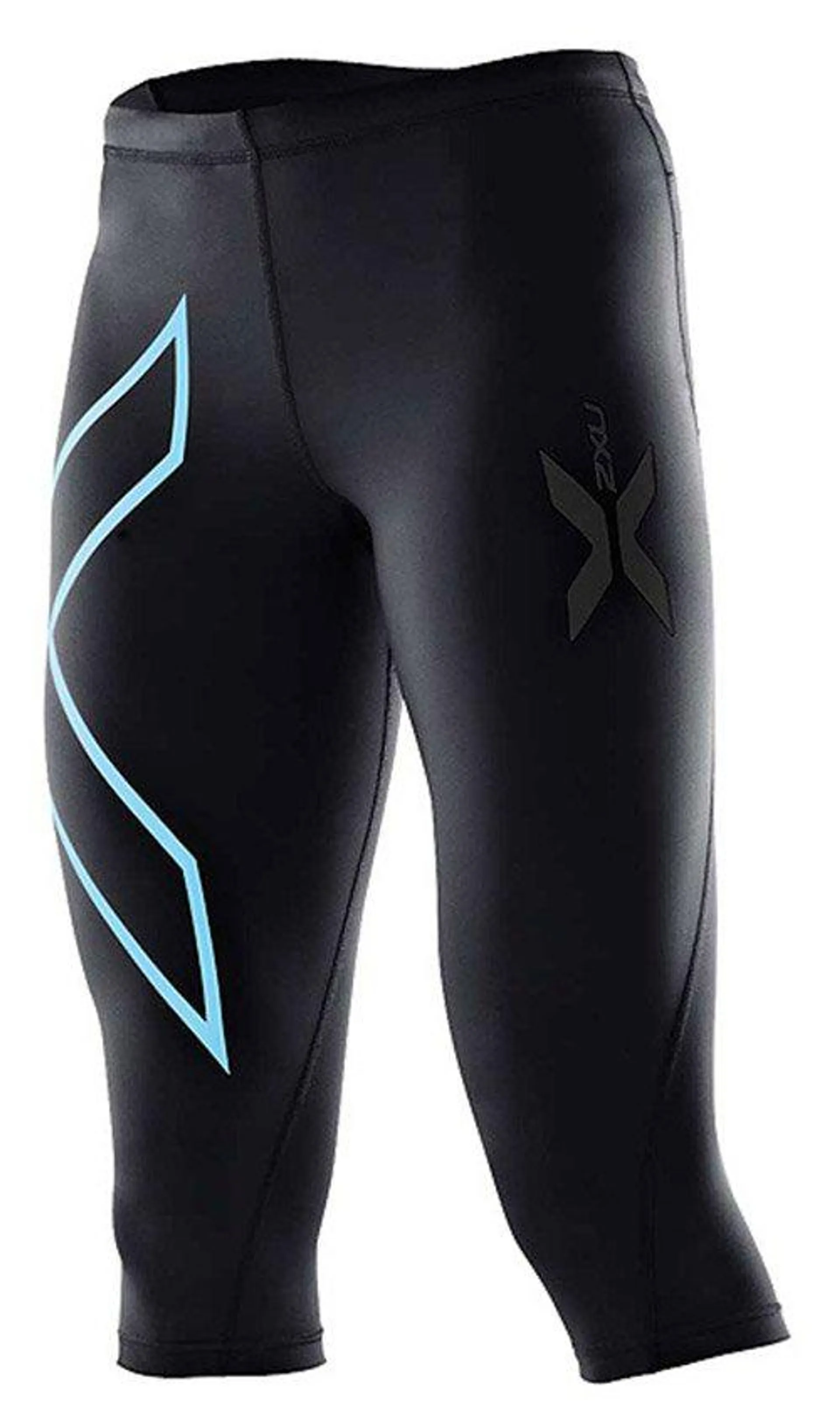 2XU 3/4 Compression Tights - Womens - Black/Blue