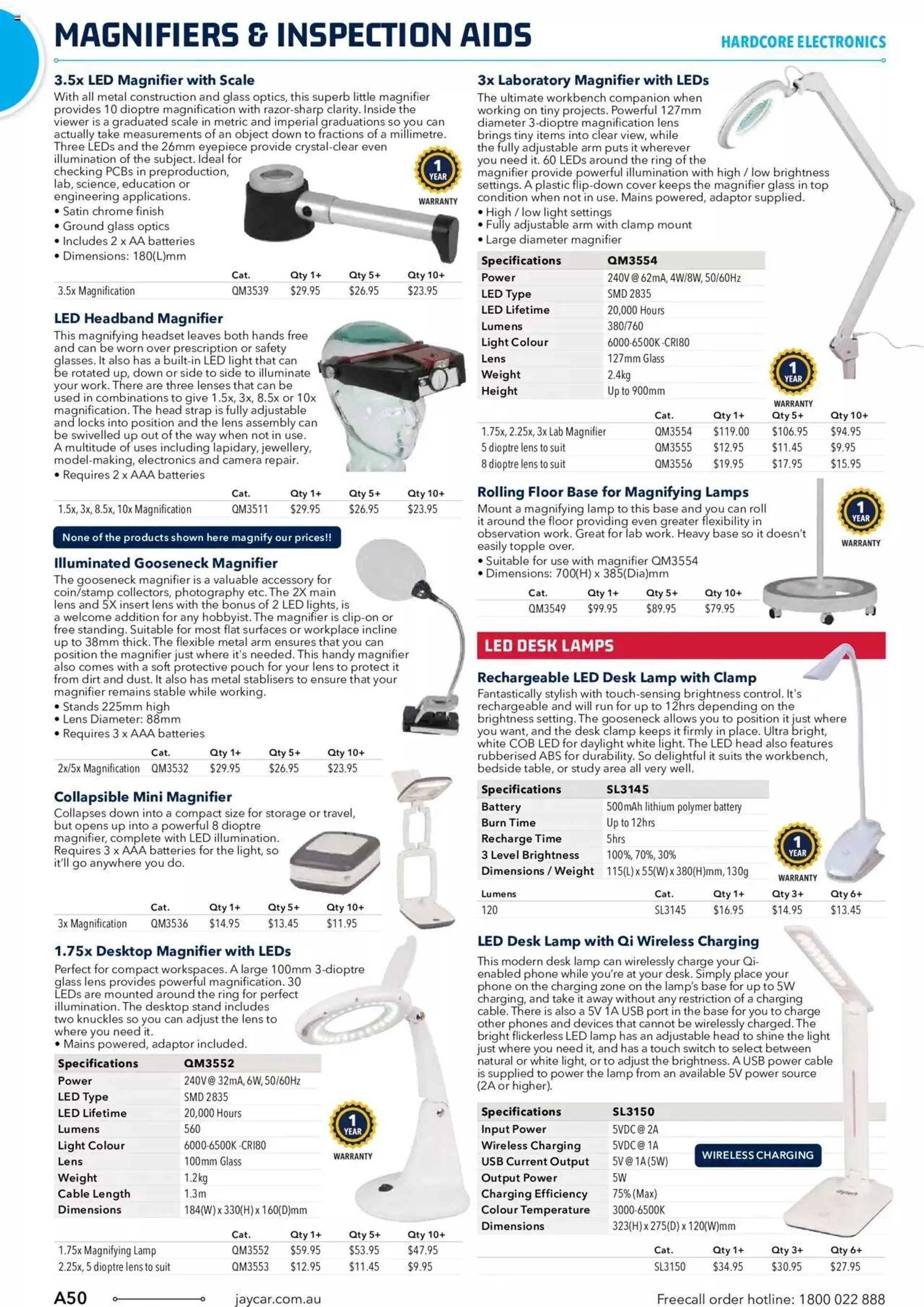 Jaycar Engineering And Scientific Catalogue Back - Catalogue valid from 27 October to 31 January 2024 - page 50