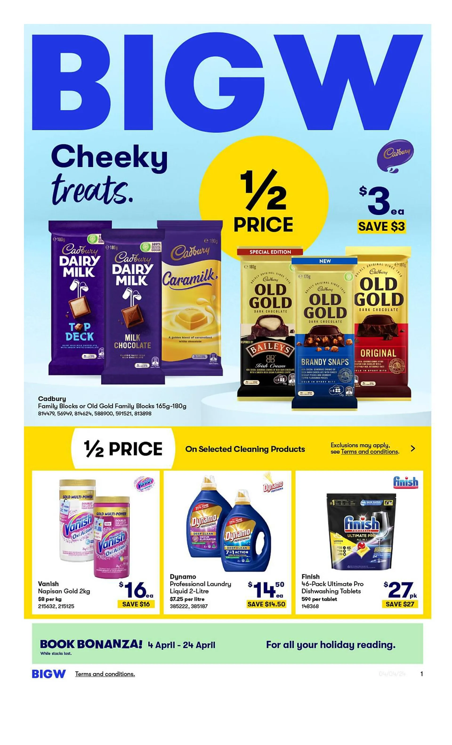BIG W catalogue - Catalogue valid from 4 April to 10 April 2024 - page 1