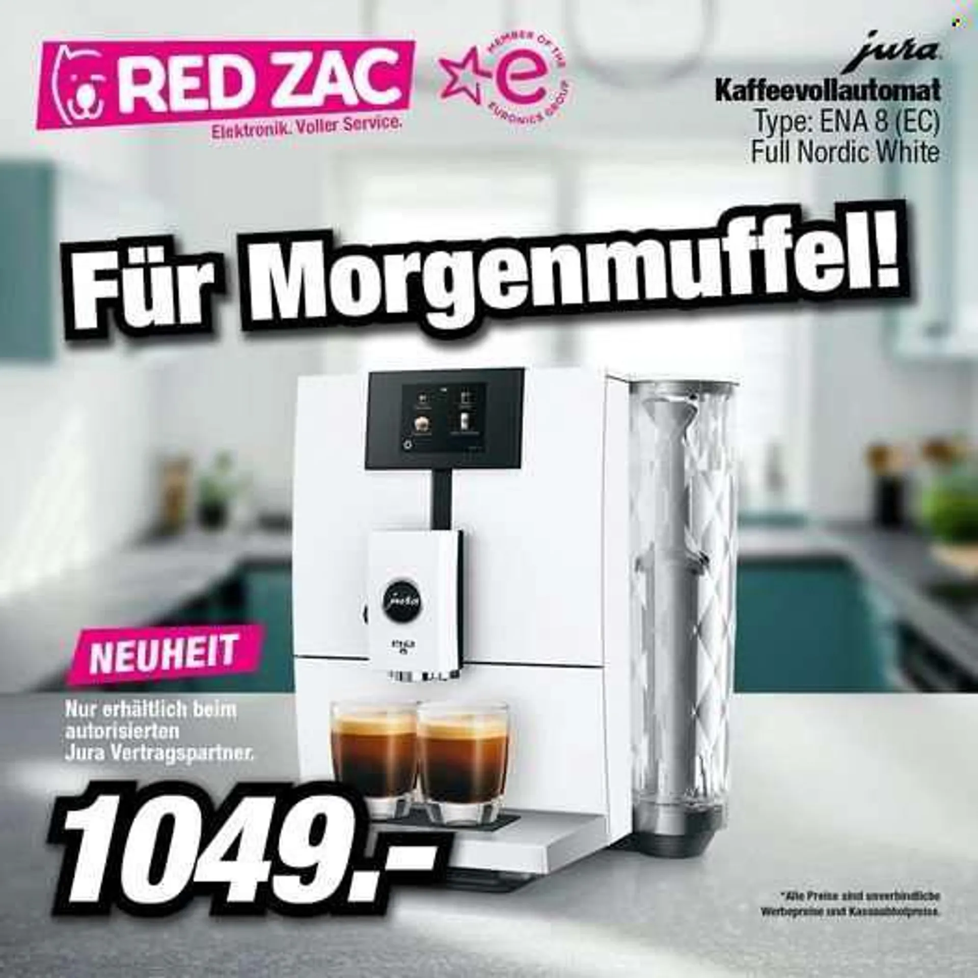 Angebote RED ZAC - Verkaufsprodukte - Kaffeeautomat. Seite 1.