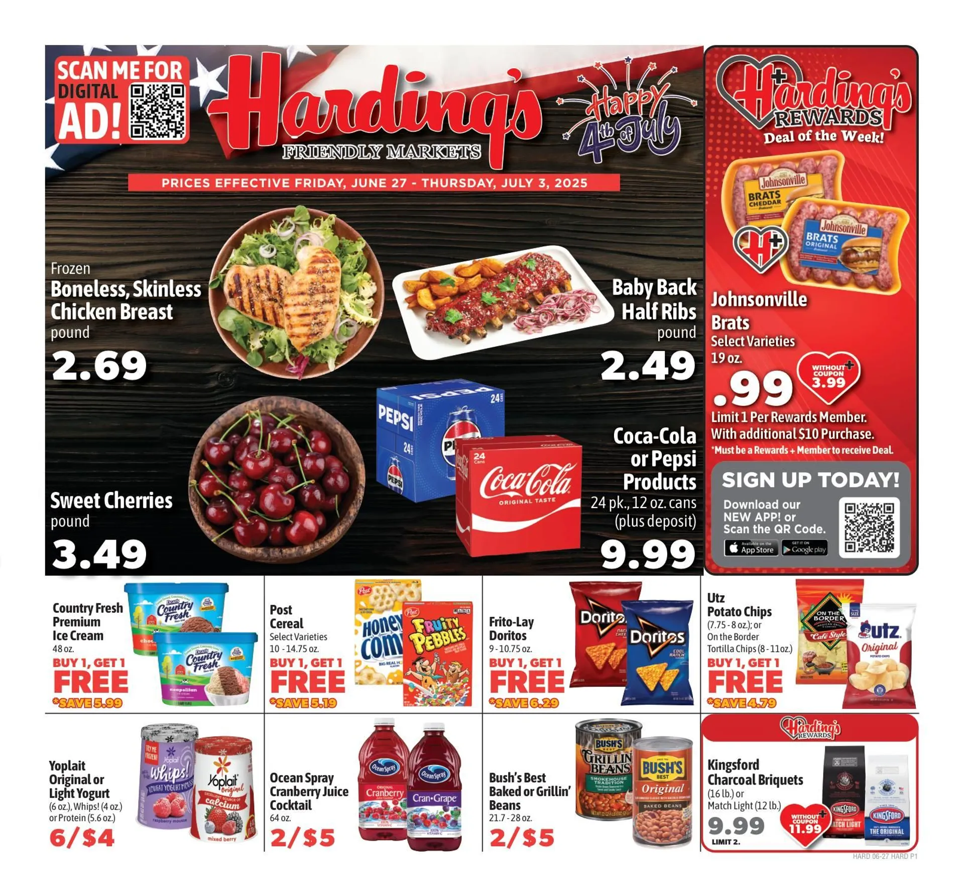 Weekly ad Harding's Markets weekly ads from June 27 to July 4 2025 - Page 1