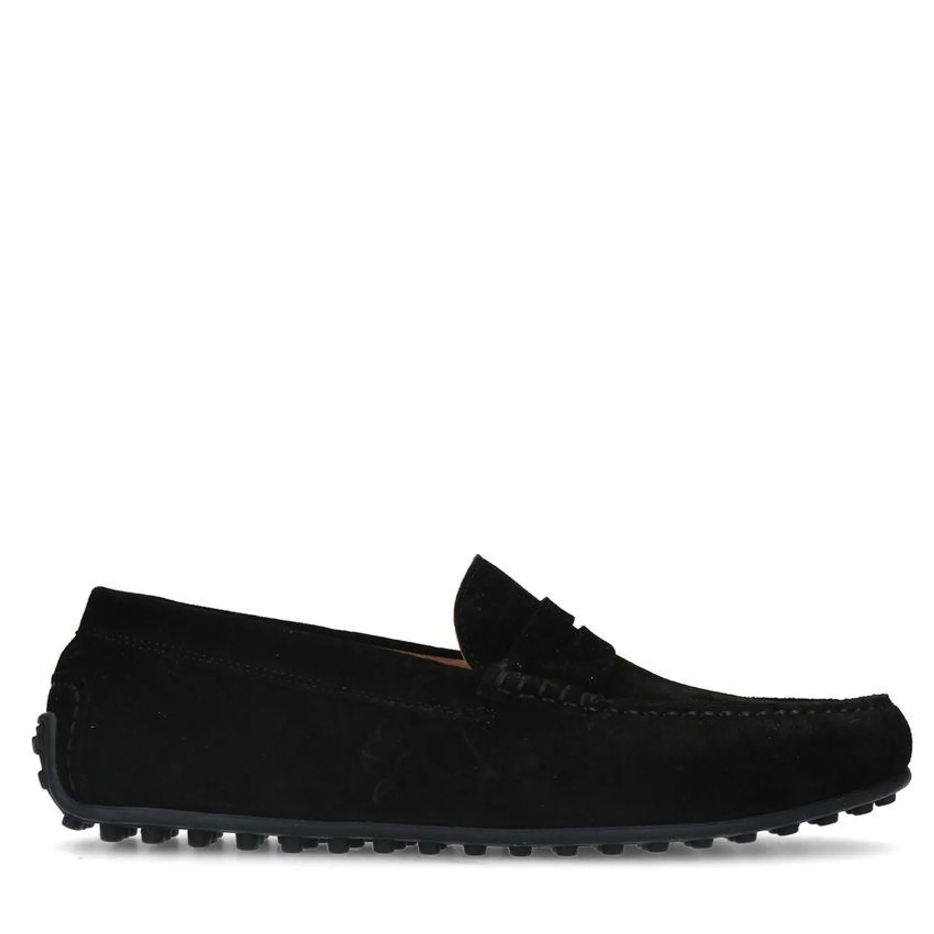 Zwarte suède loafers