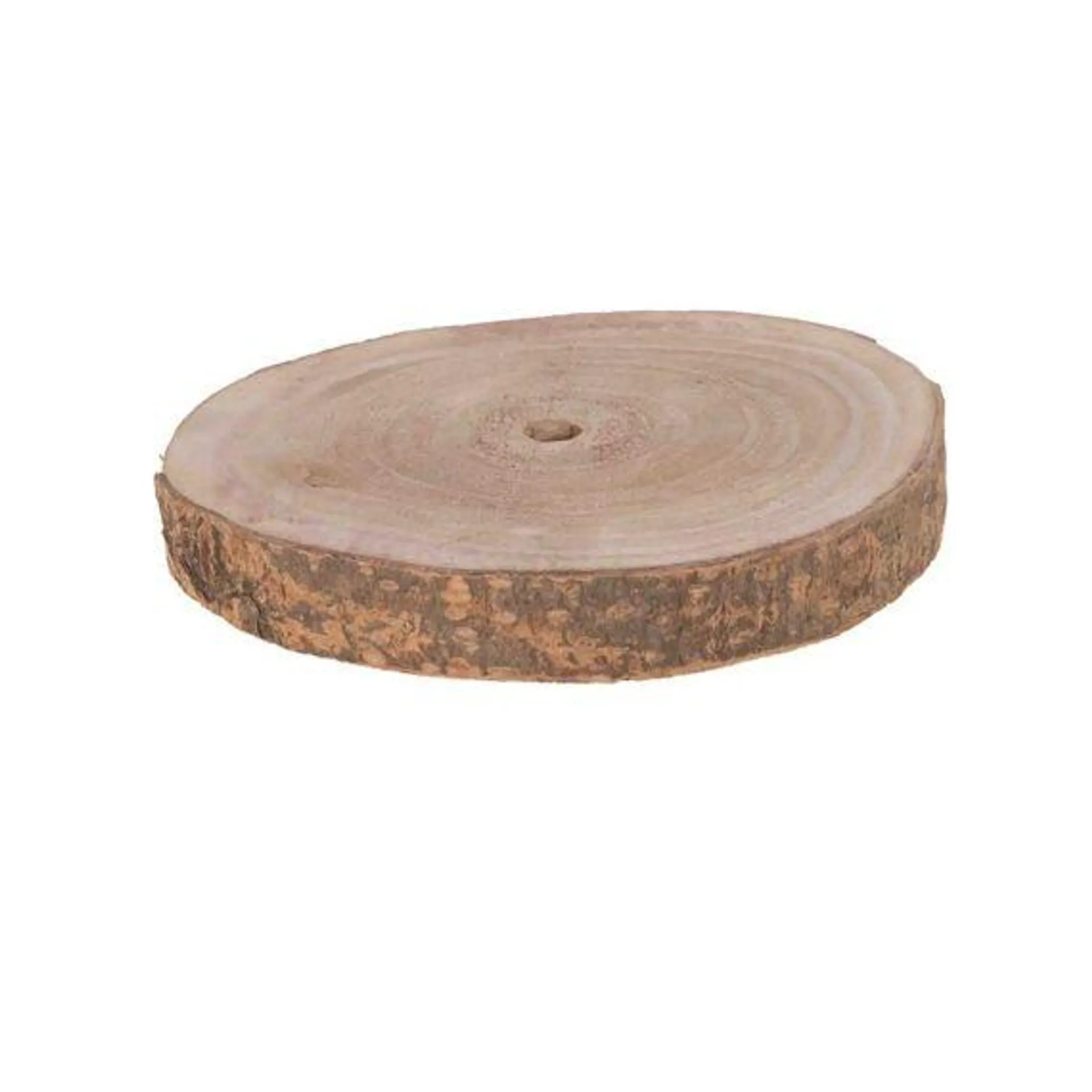 Dijk Paulownia Wood Round Slice 25X3Cm Natural