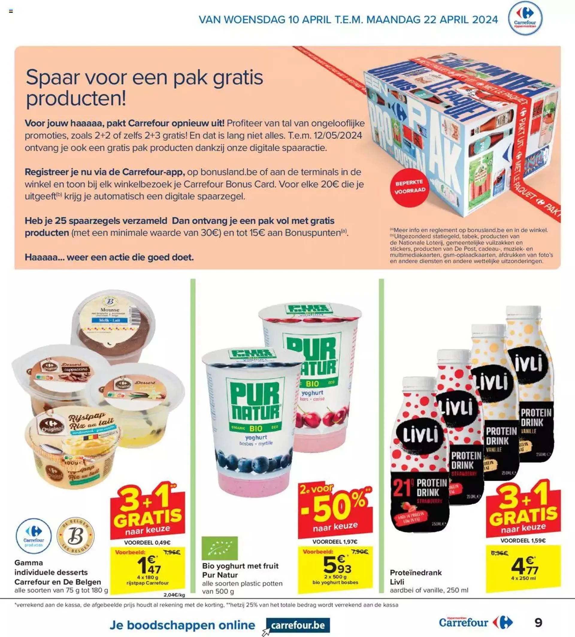 Carrefour folder week 15/16 van 22 april tot 31 december 2024 - folder pagina 9