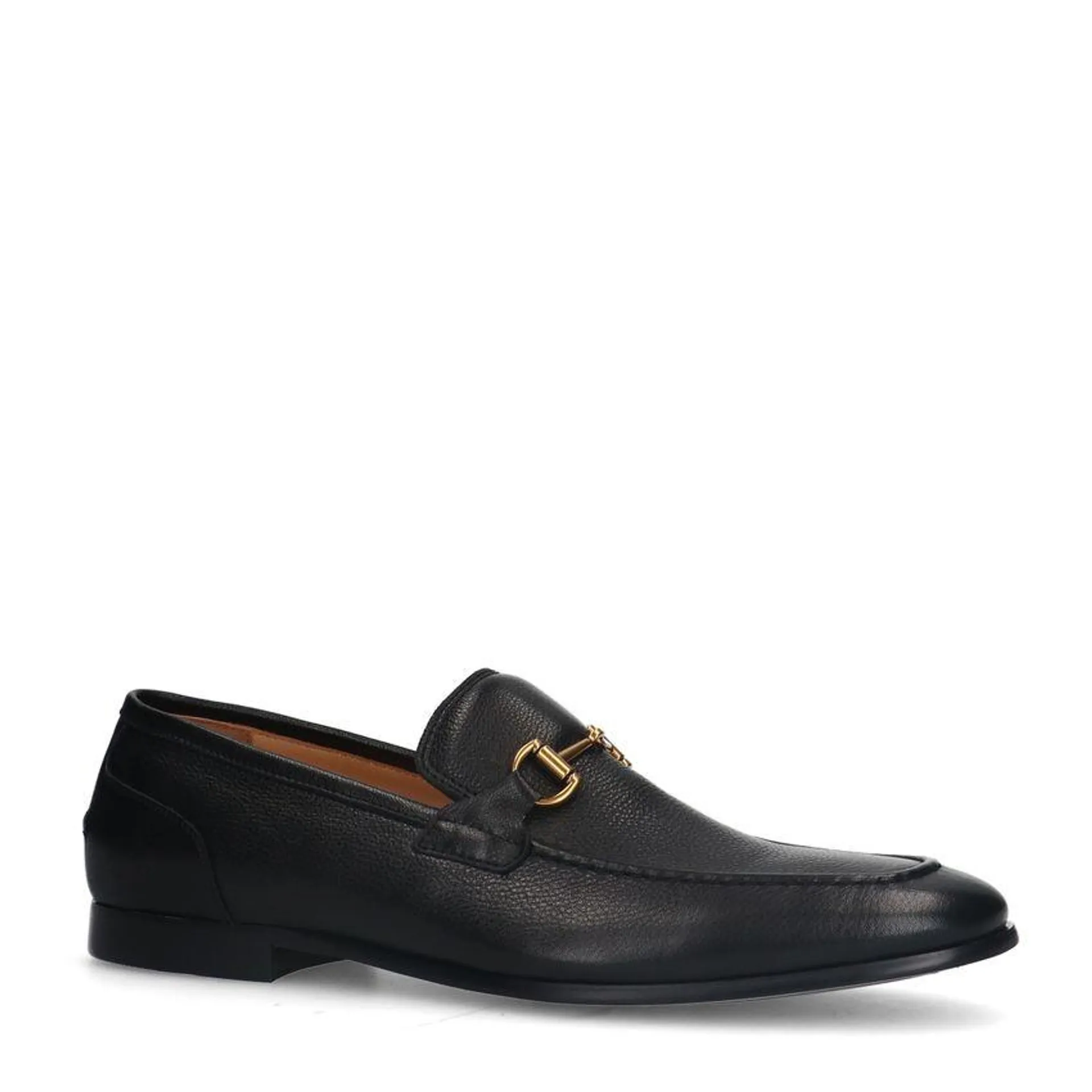 Zwarte leren loafers