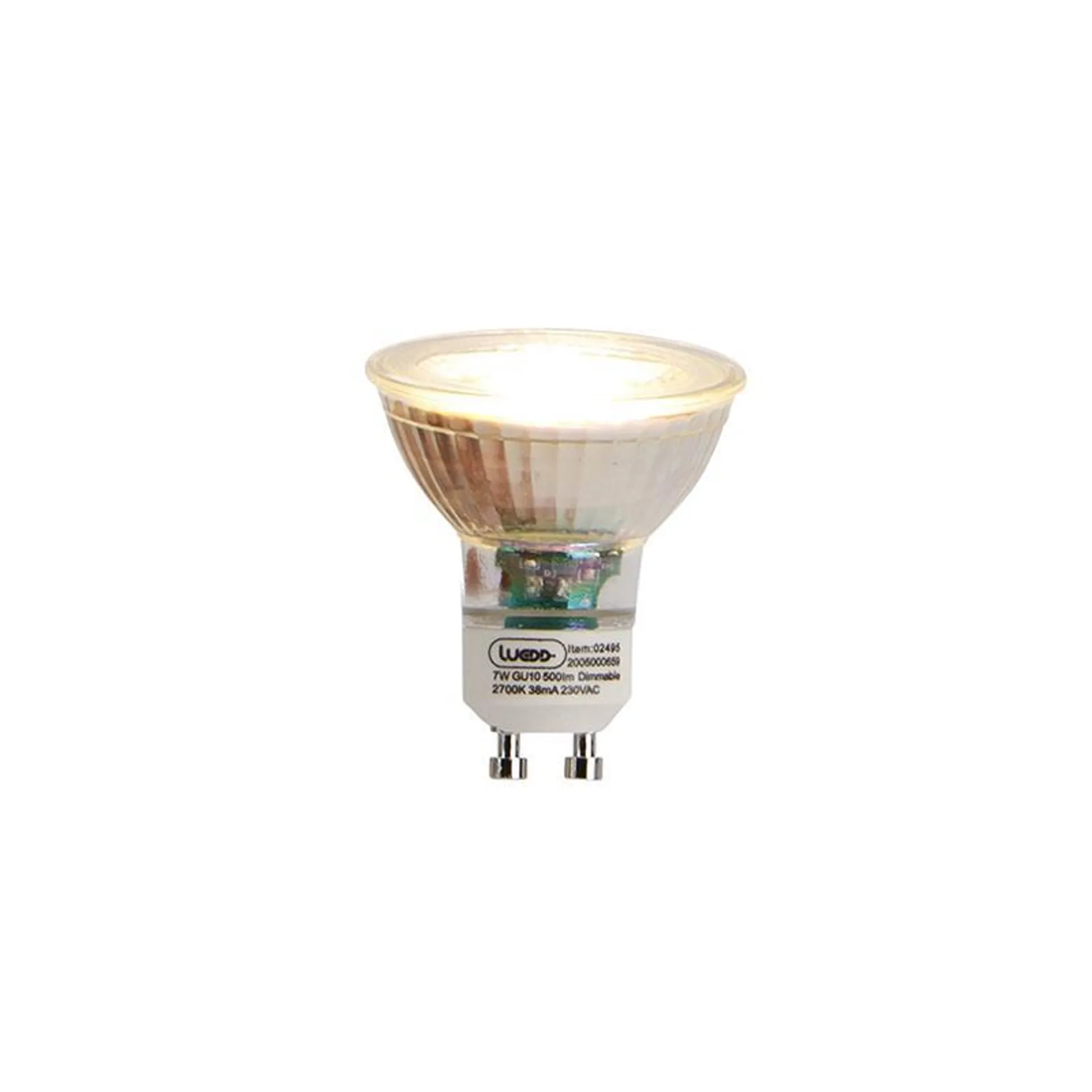 LUEDD GU10 dimbare LED lamp 7W 500 lm 2700K