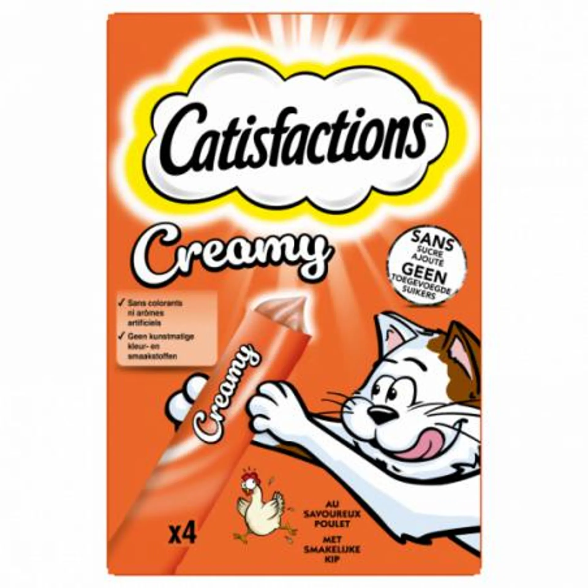 CATISFACTIONS CREAMY SNACK POULET 40G