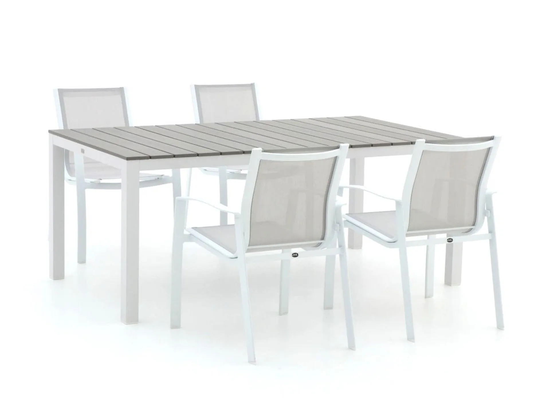 R&S Design Altea/Fidenza 183cm dining tuinset 5-delig stapelbaar