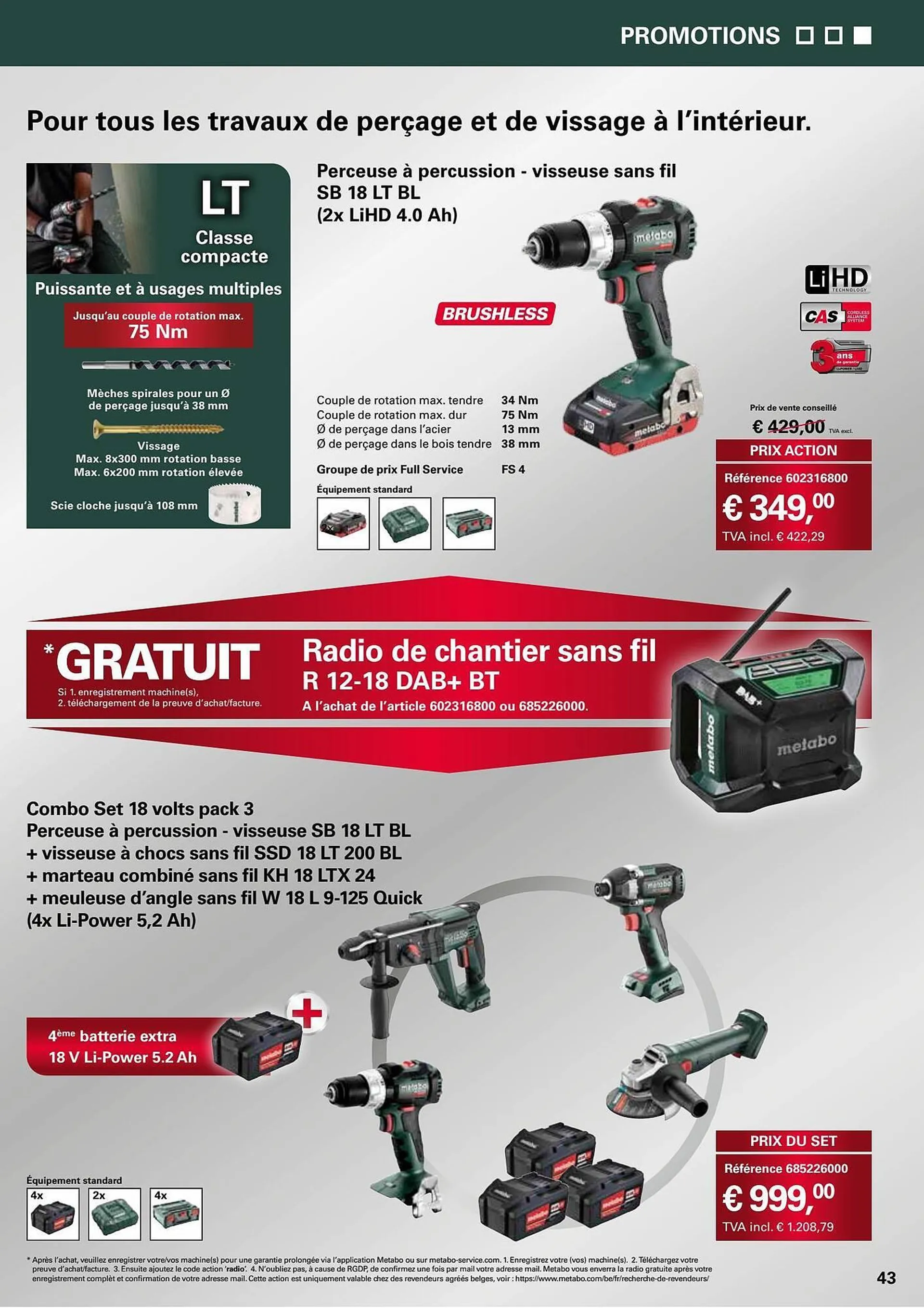 Metabo folder van 1 september tot 31 januari 2024 - folder pagina 43