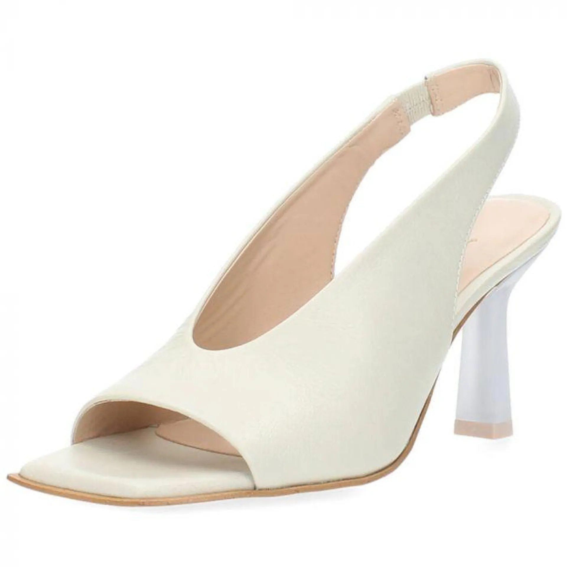 Beige slingbacks