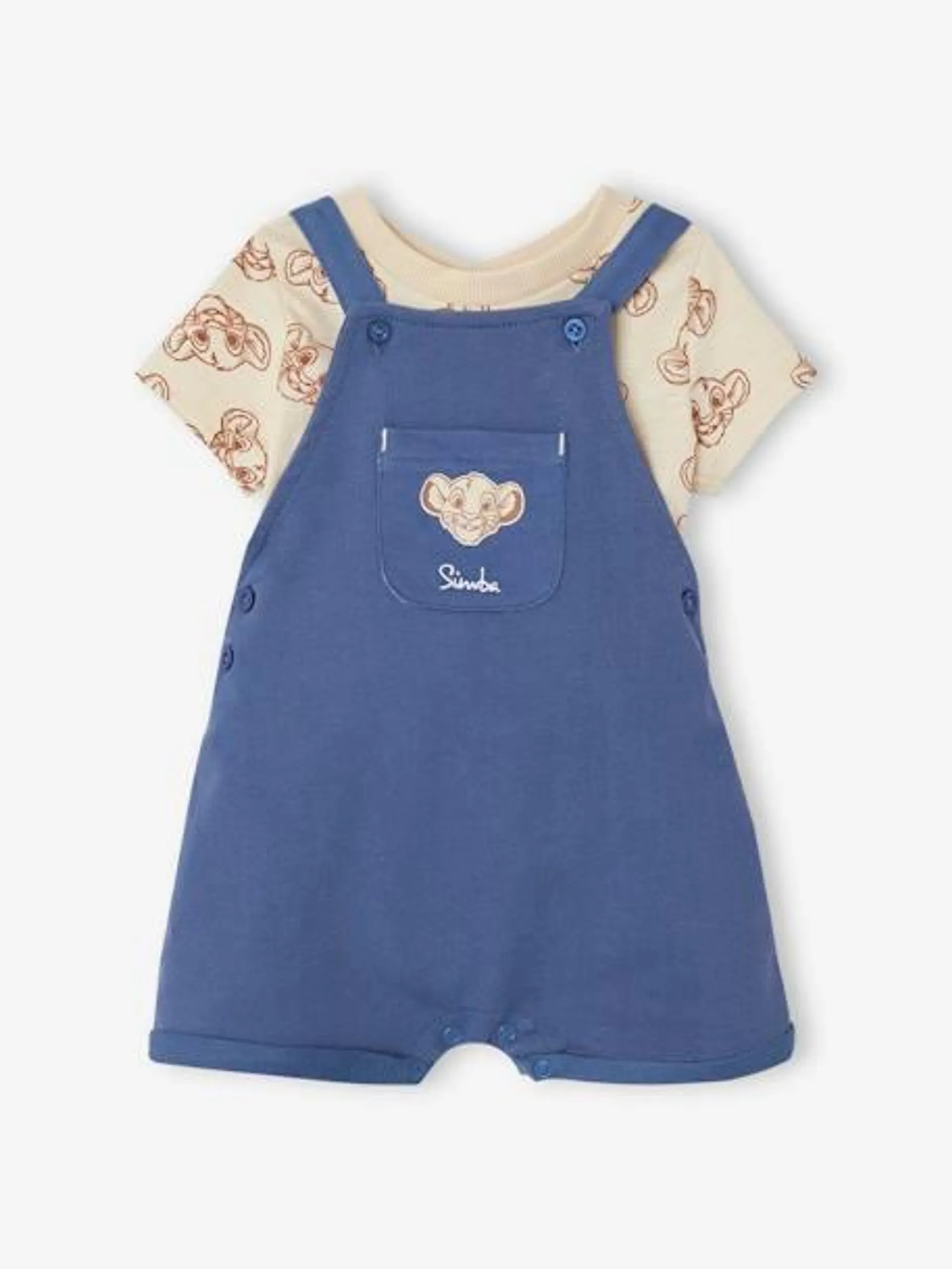 Ensemble bébé T-shirt + salopette short Disney® Le Roi Lion