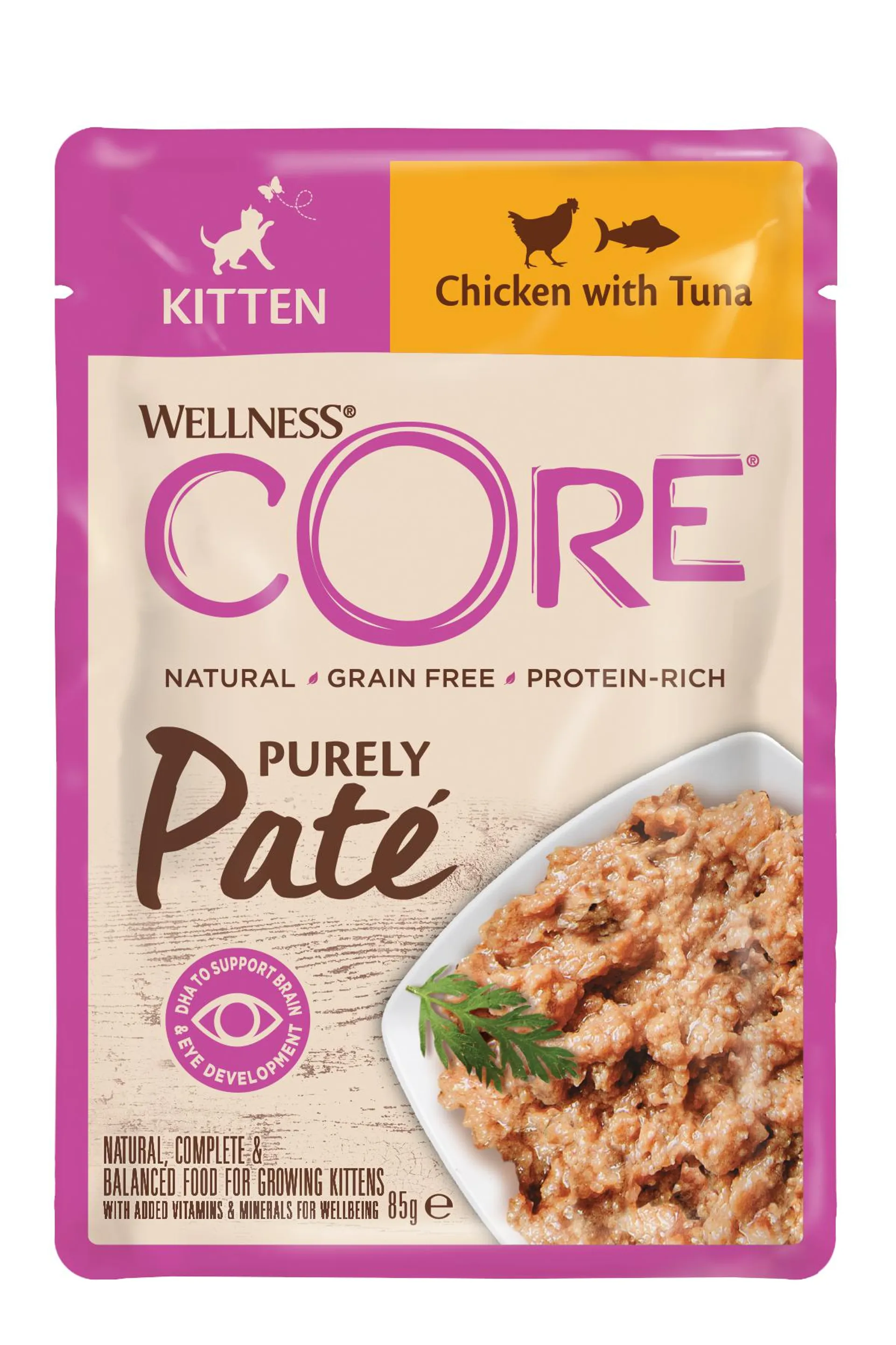 Wellness core purely pate kitten 8x85g