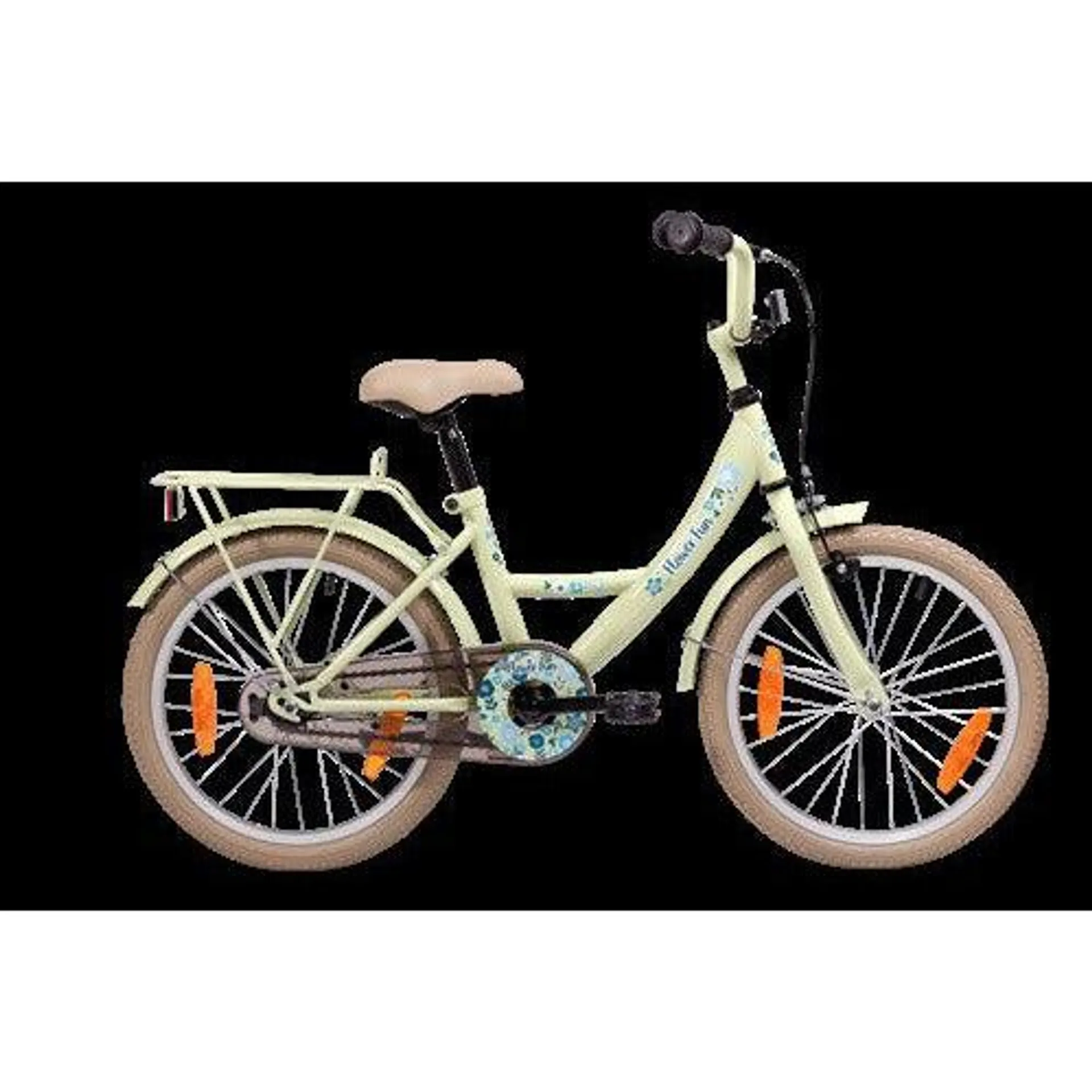 Bike fun 18 inch meisjesfiets flower fun licht groen