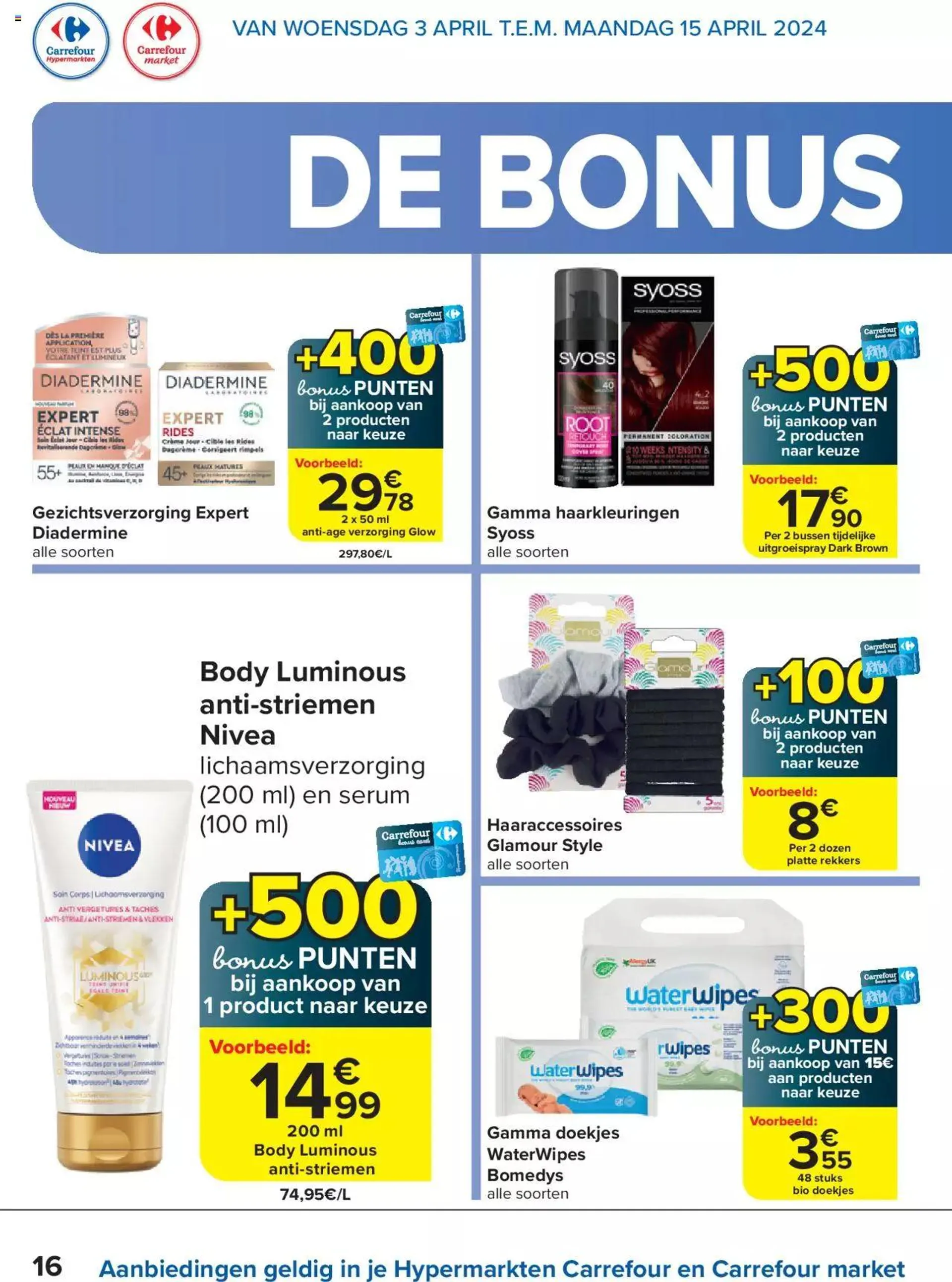 Carrefour Special Bonus Punten van 15 april tot 31 december 2024 - folder pagina 16