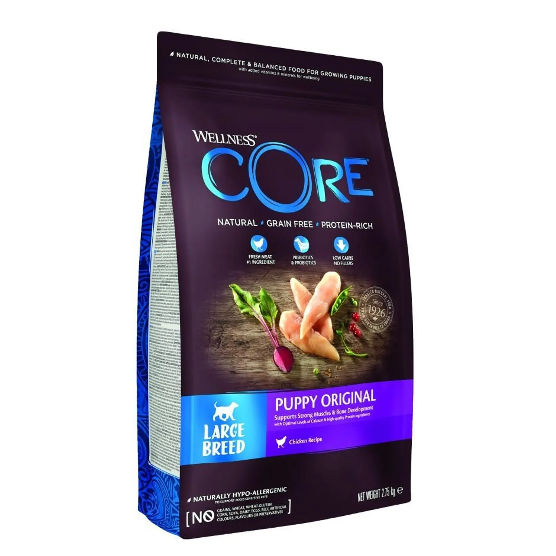 Wellness Core puppy large turkey & chicken 2,75kg