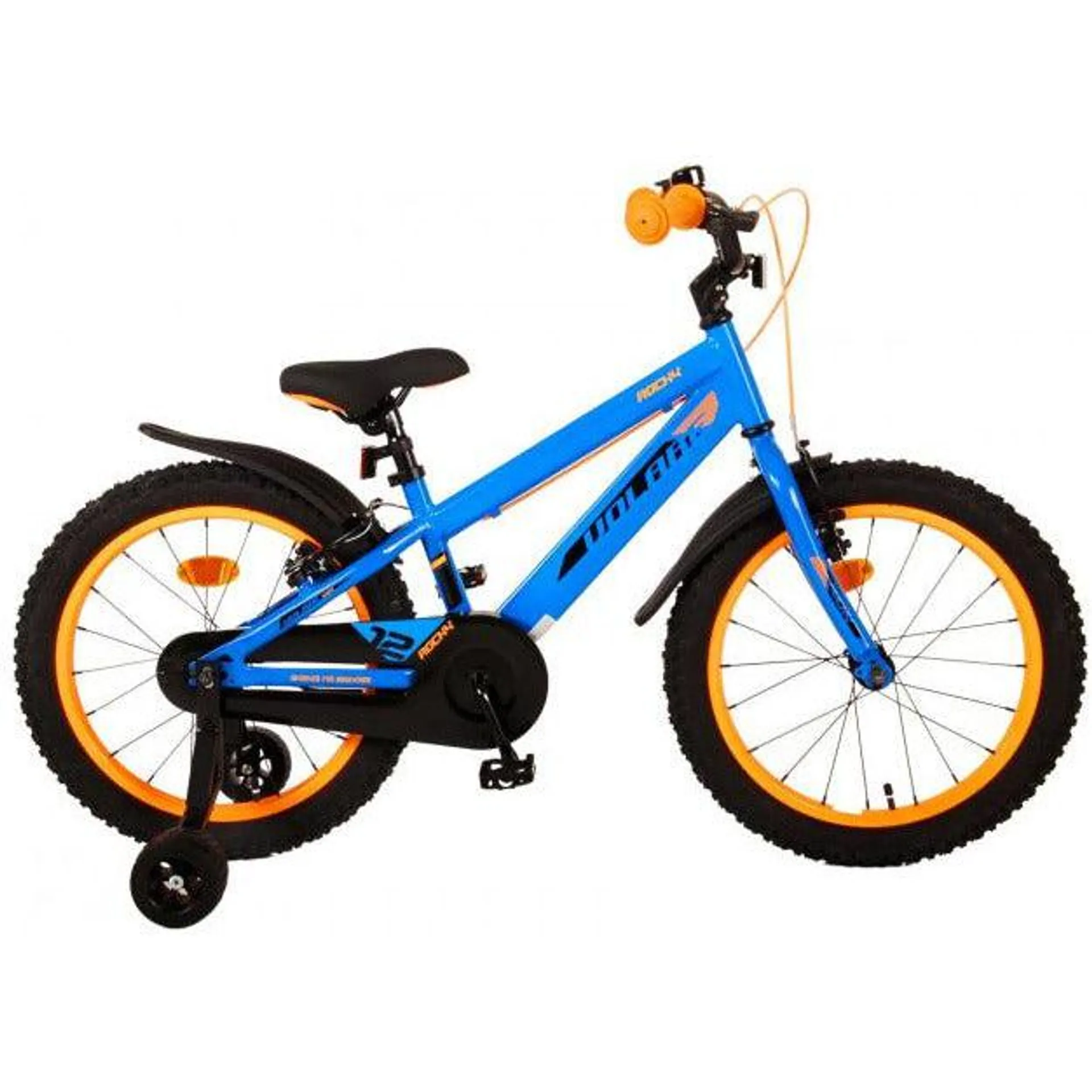 Volare Rocky Kinderfiets - Jongens - 18 inch - Blauw - Twee handremmen