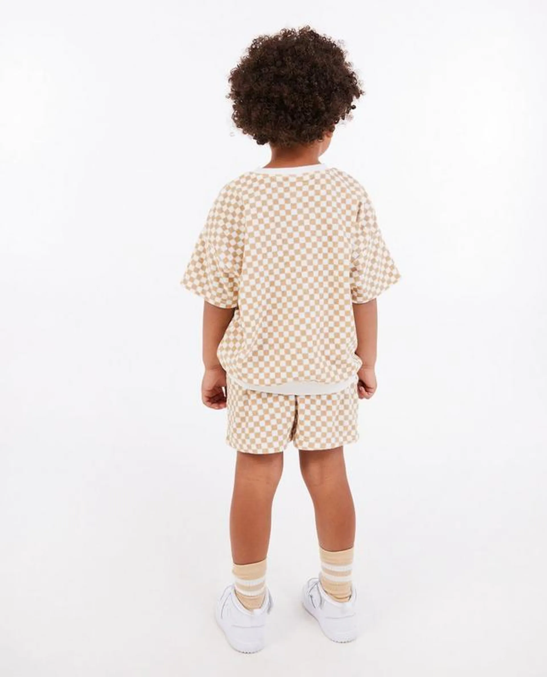 Unisex short van badstof, 3-8 jaar