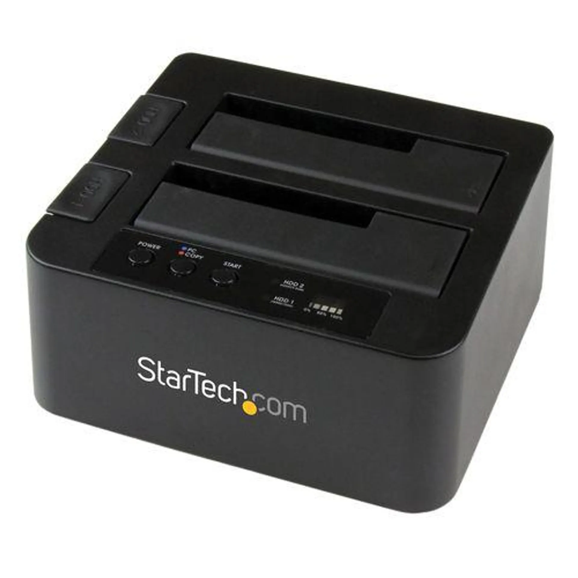 StarTech.com SDOCK2U33RE media- en dataduplicator HDD/SSD-duplicator 1 kopieën Zwart