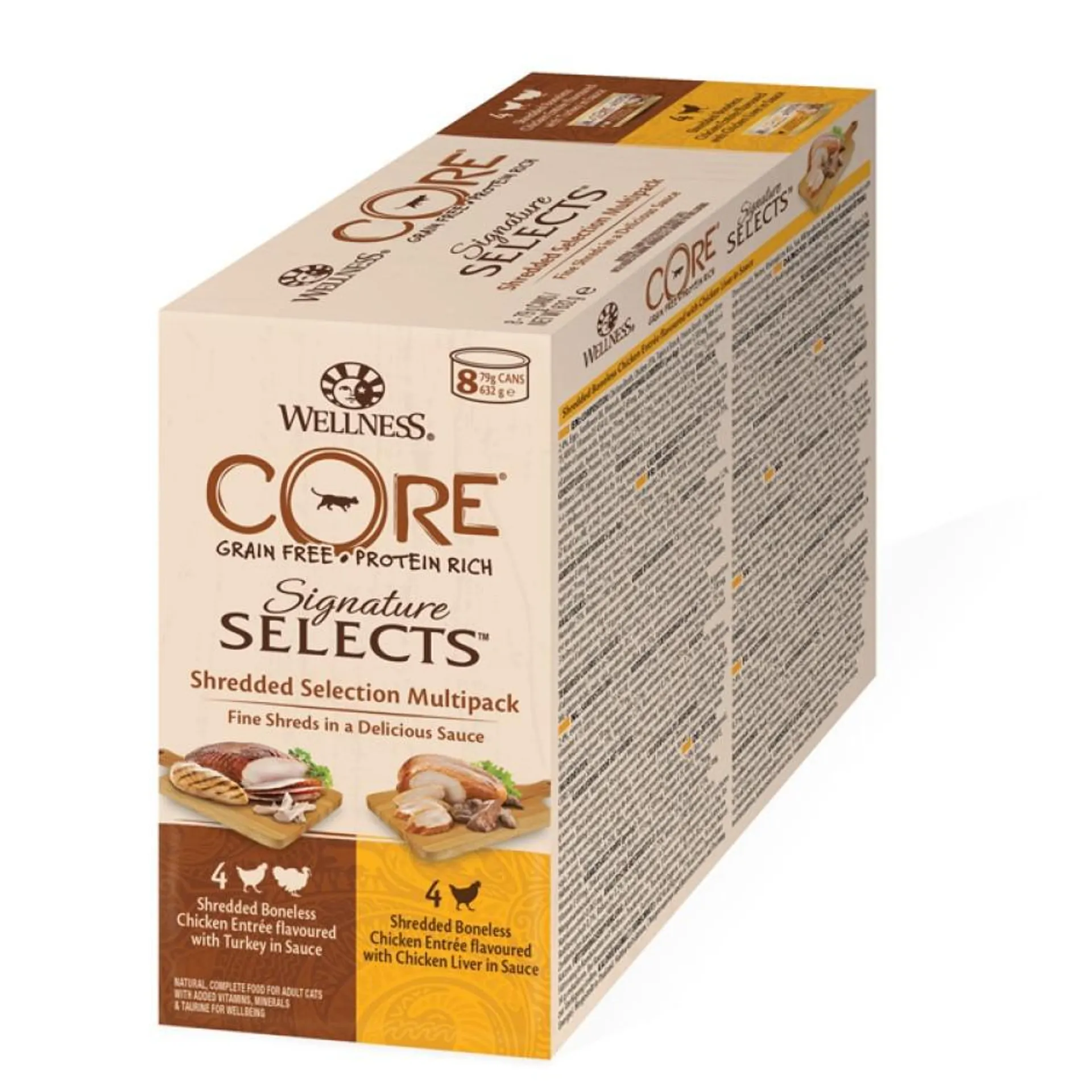 Wellness CORE Sign sel shredded select 8p 79g