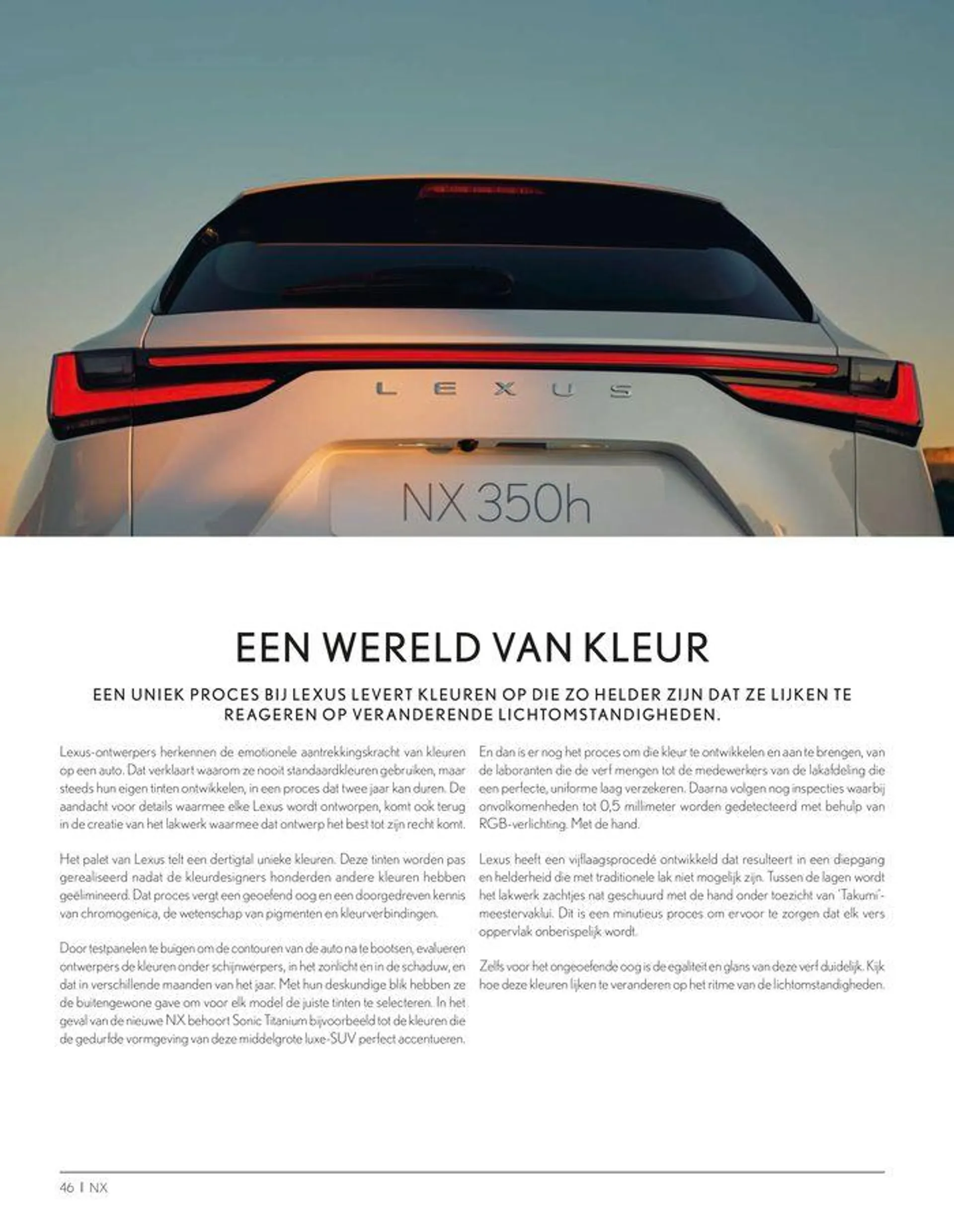 LEXUS NX  van 23 november tot 23 november 2024 - folder pagina 46