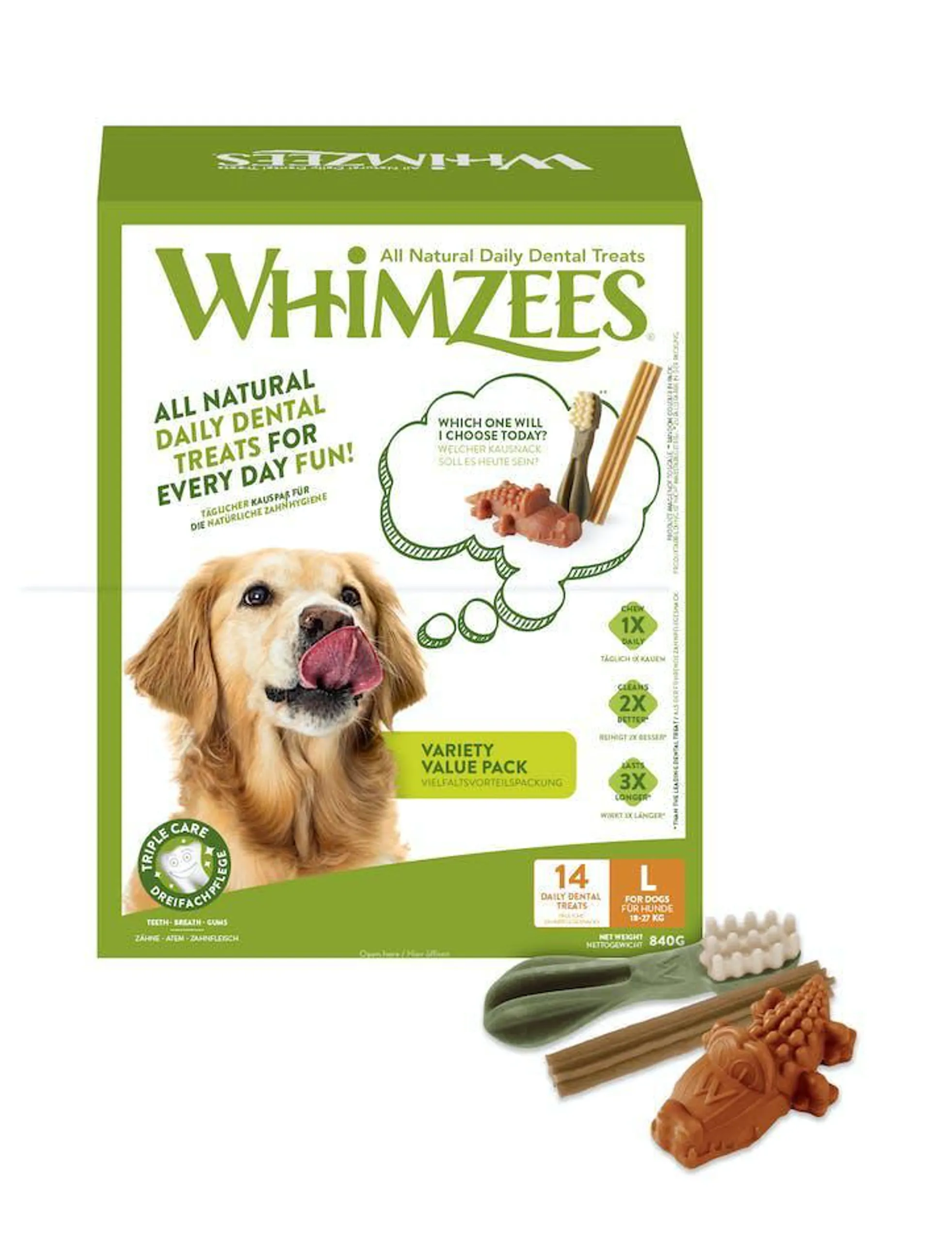 WHIMZEES Variety Box 14st - L