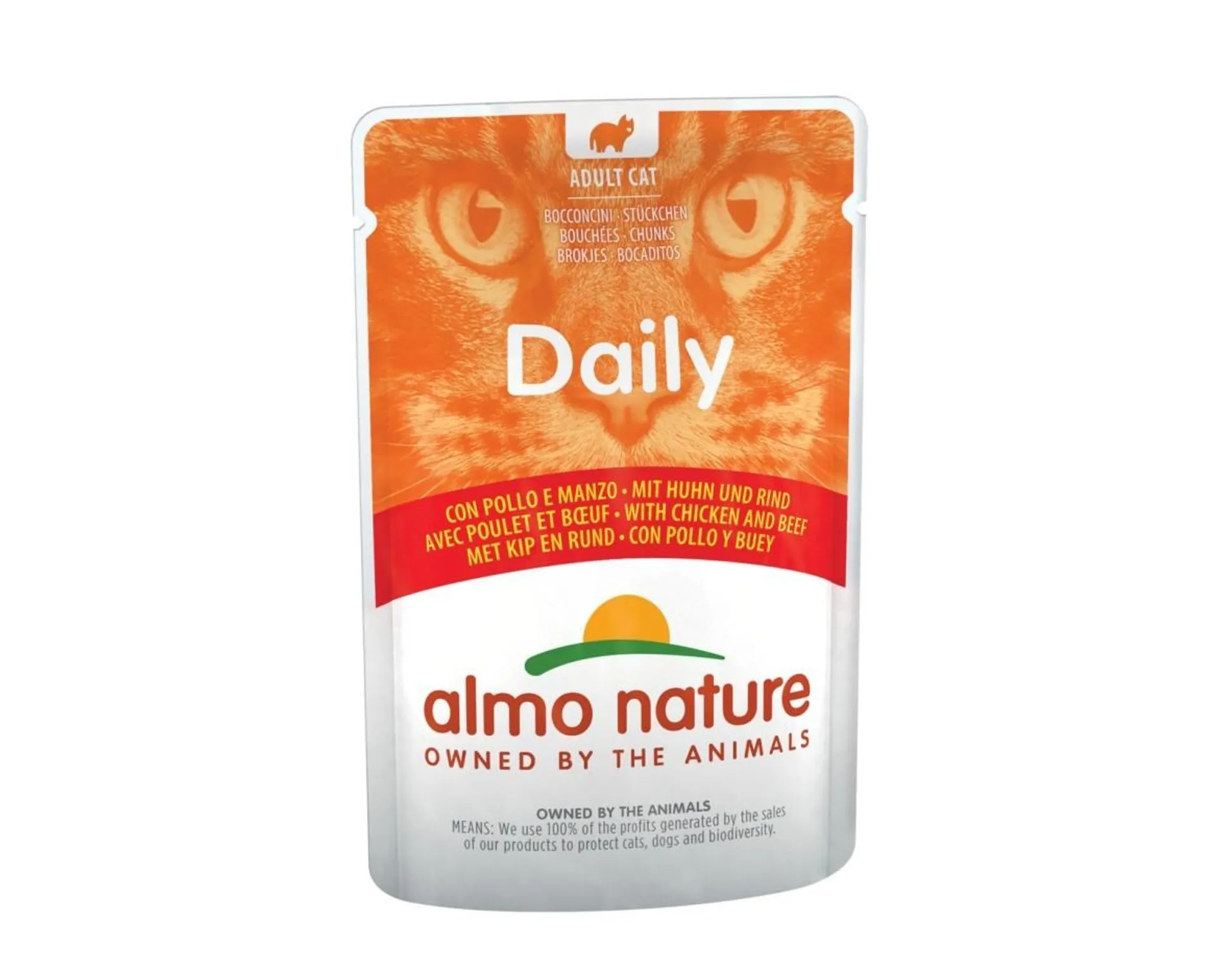 Daily Cats 70g - met kip en rundvlees