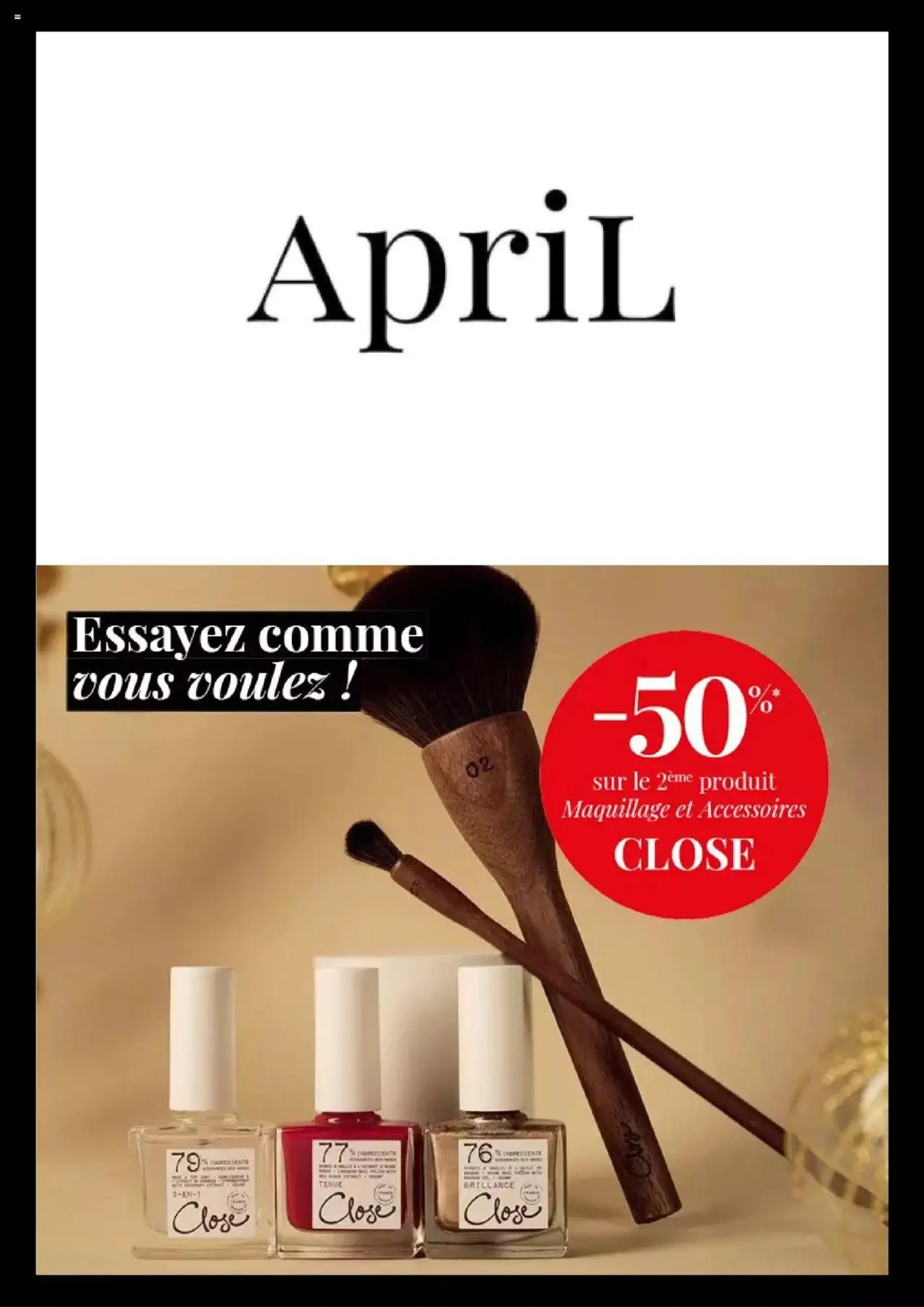 April Beauty folder / publicité - 0