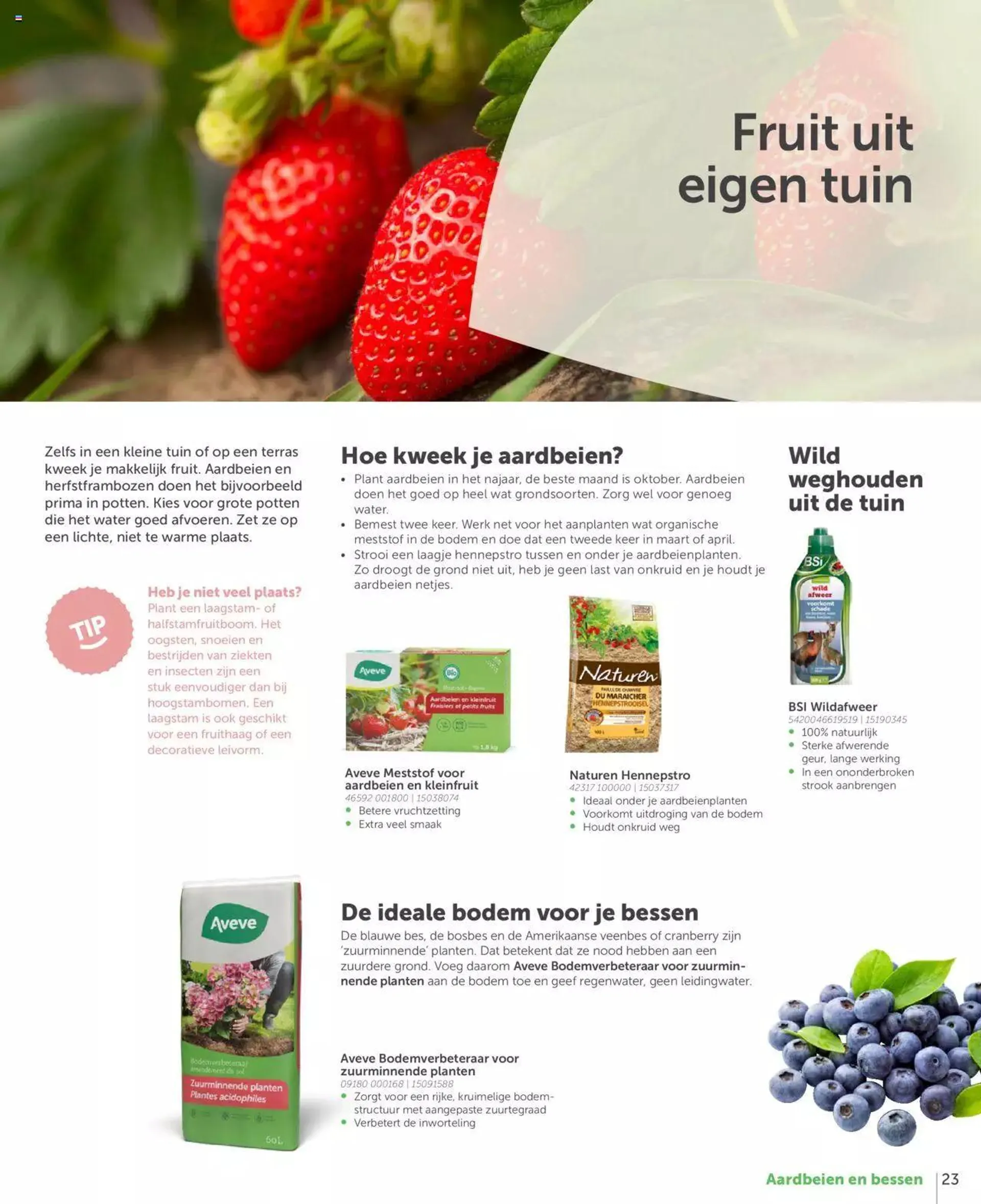 Aveve Moestuingids van 1 maart tot 31 december 2024 - folder pagina 23