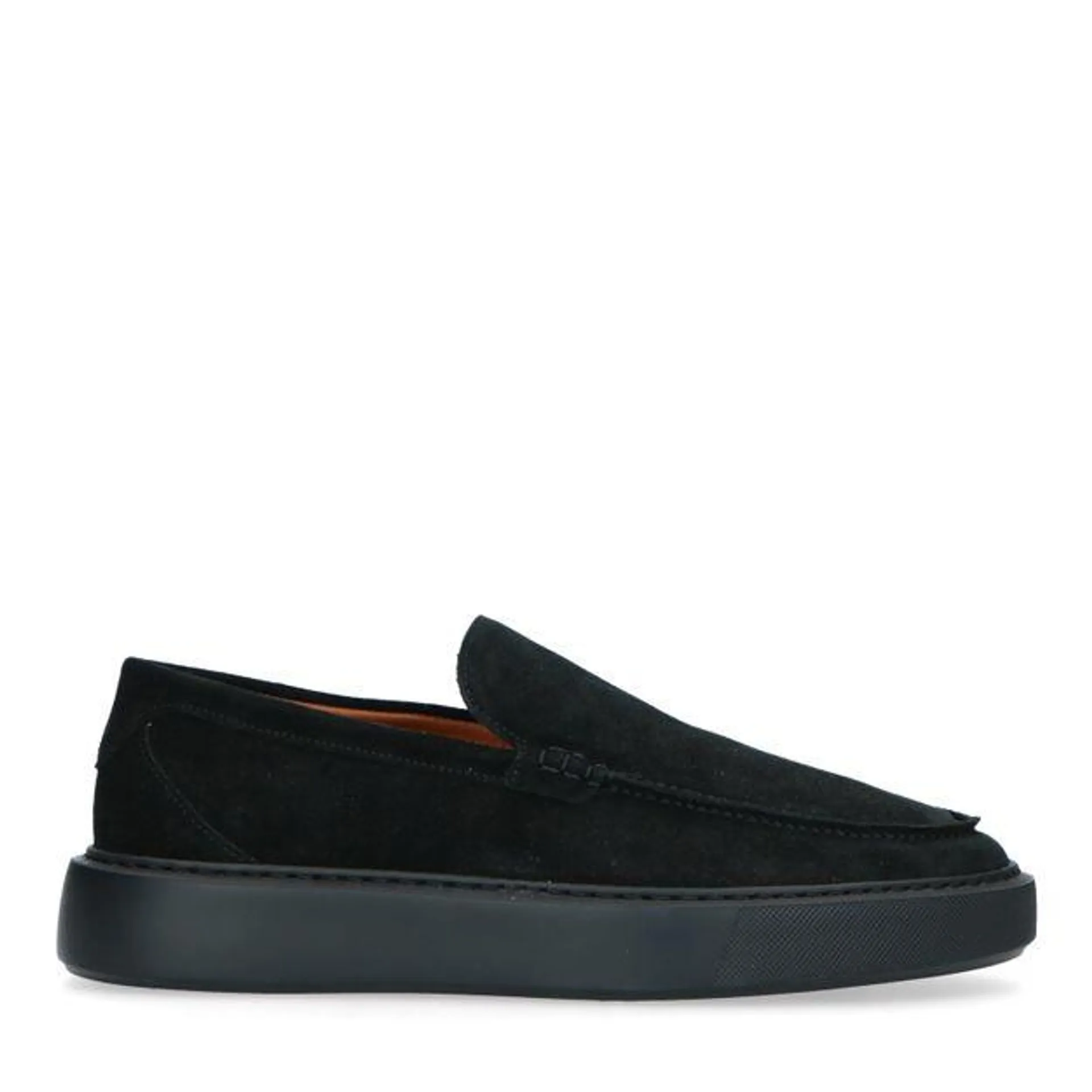 Zwarte suède loafers