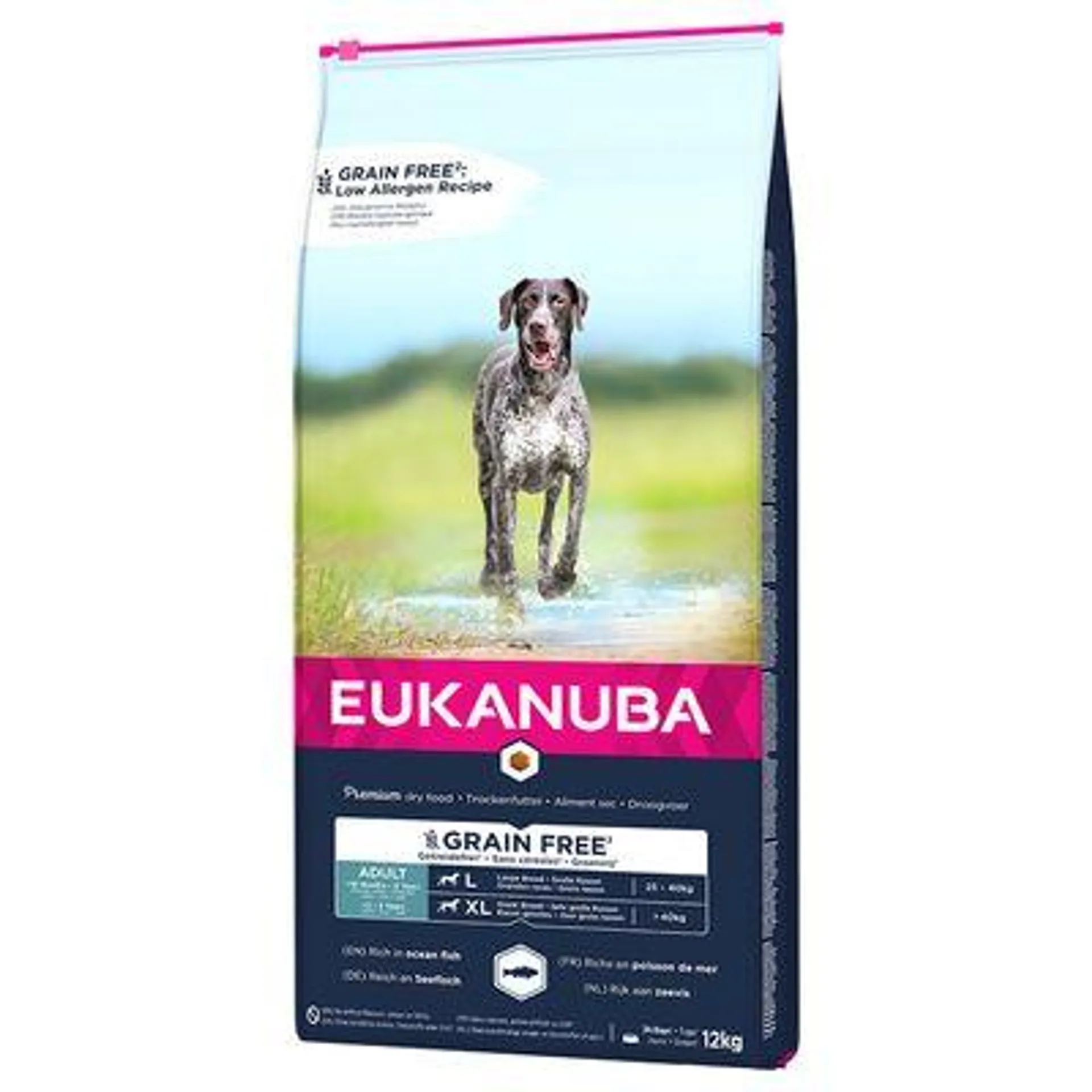 Croquettes Eukanuba Grain Free 12 kg pour chien : 10 % de remise !