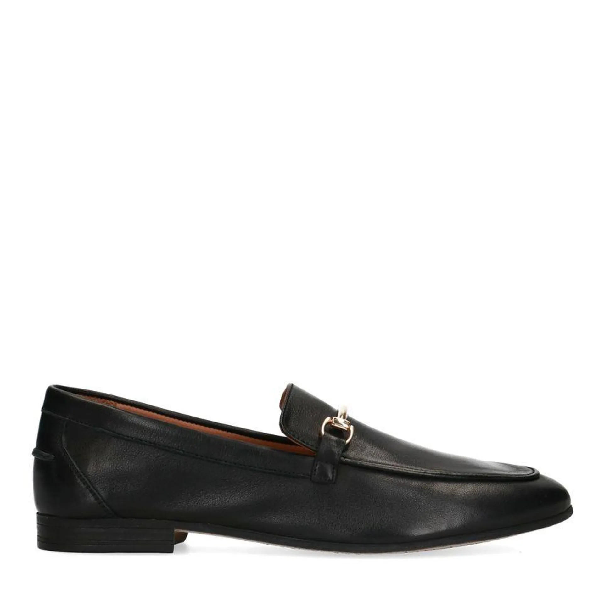 Zwarte leren loafers