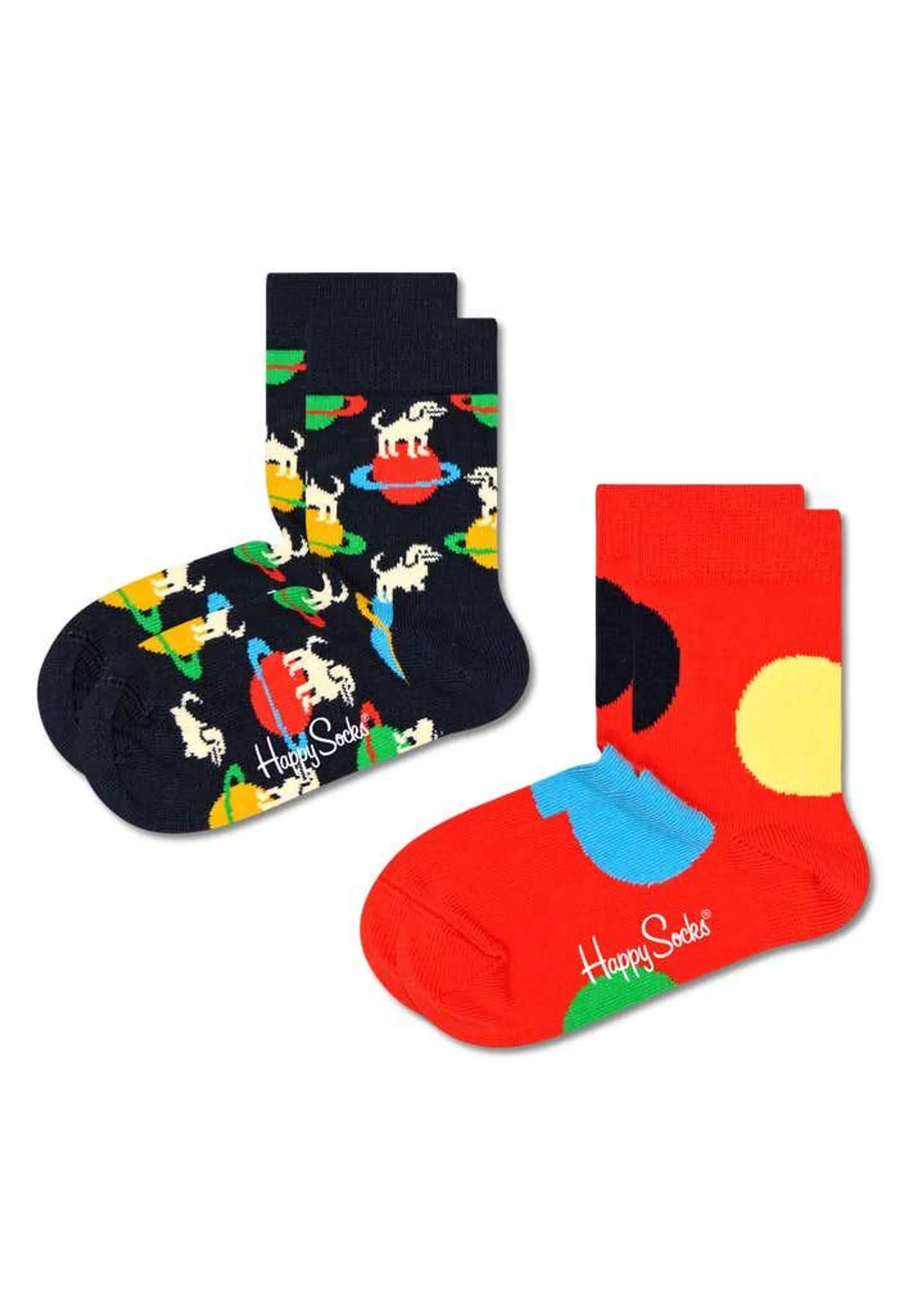 2-Pack Kids Planet Dog Sock