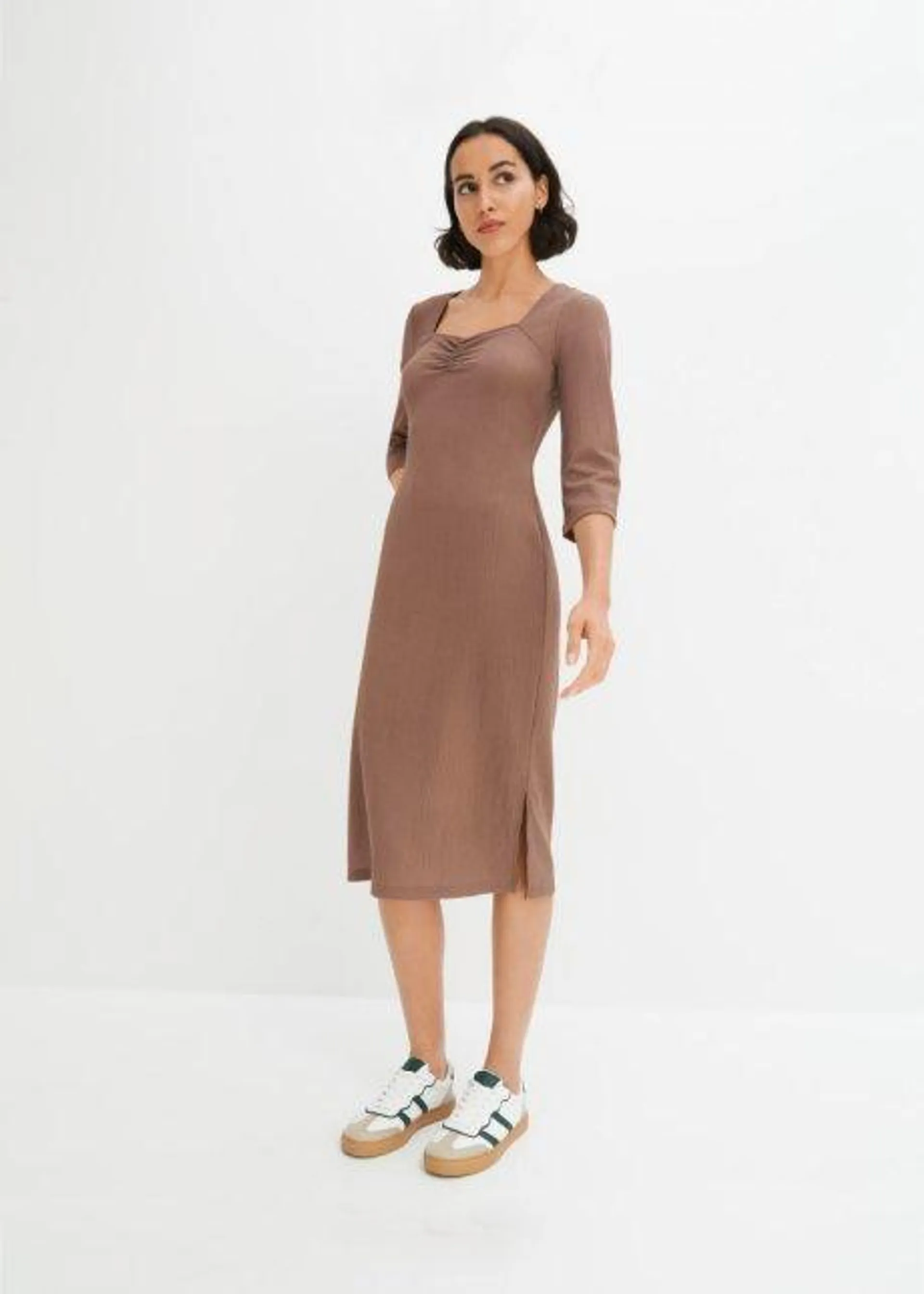 Robe midi en crêpe léger