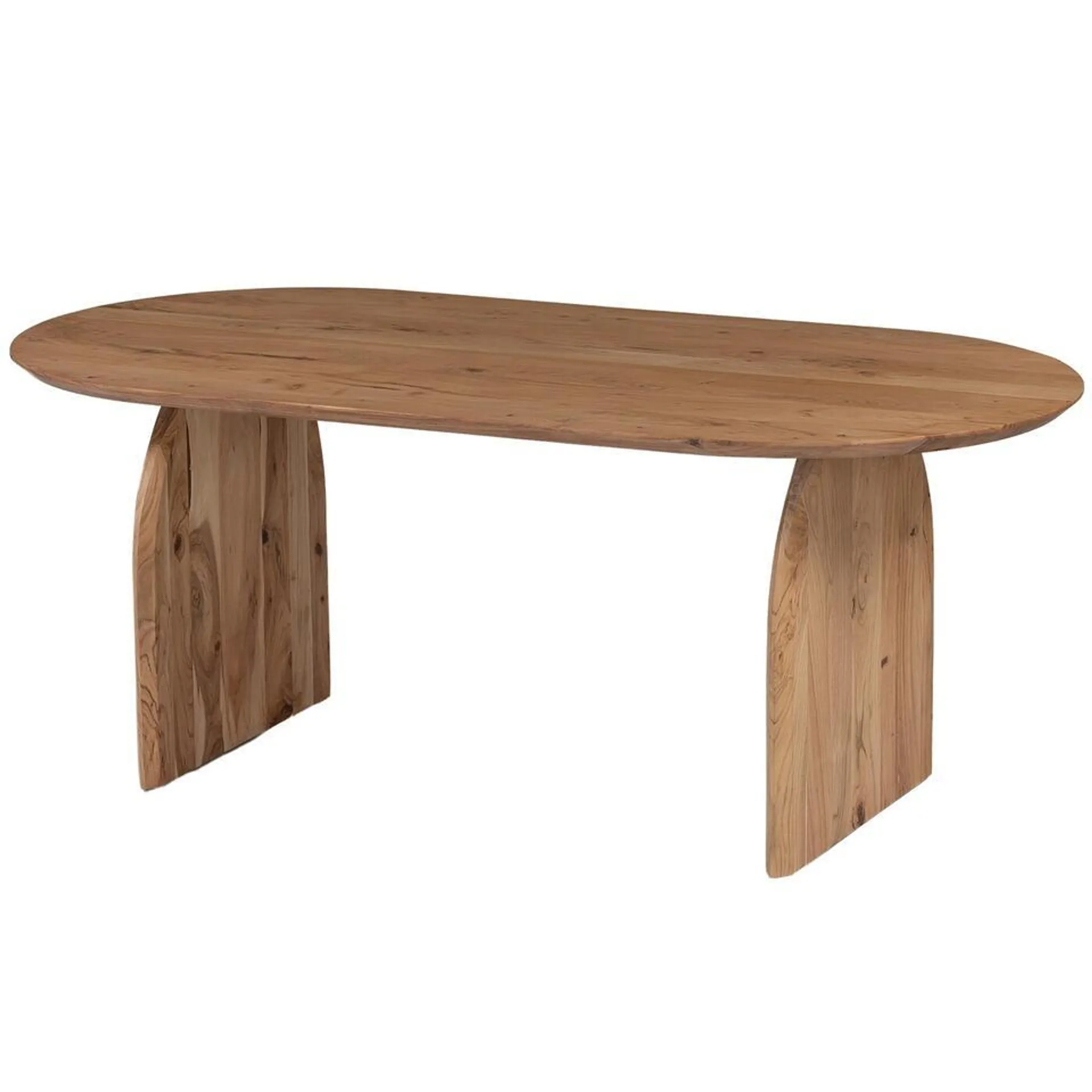 Eettafel Ovaal 240cm - Naturel - Mangohout - Eettafel Daan