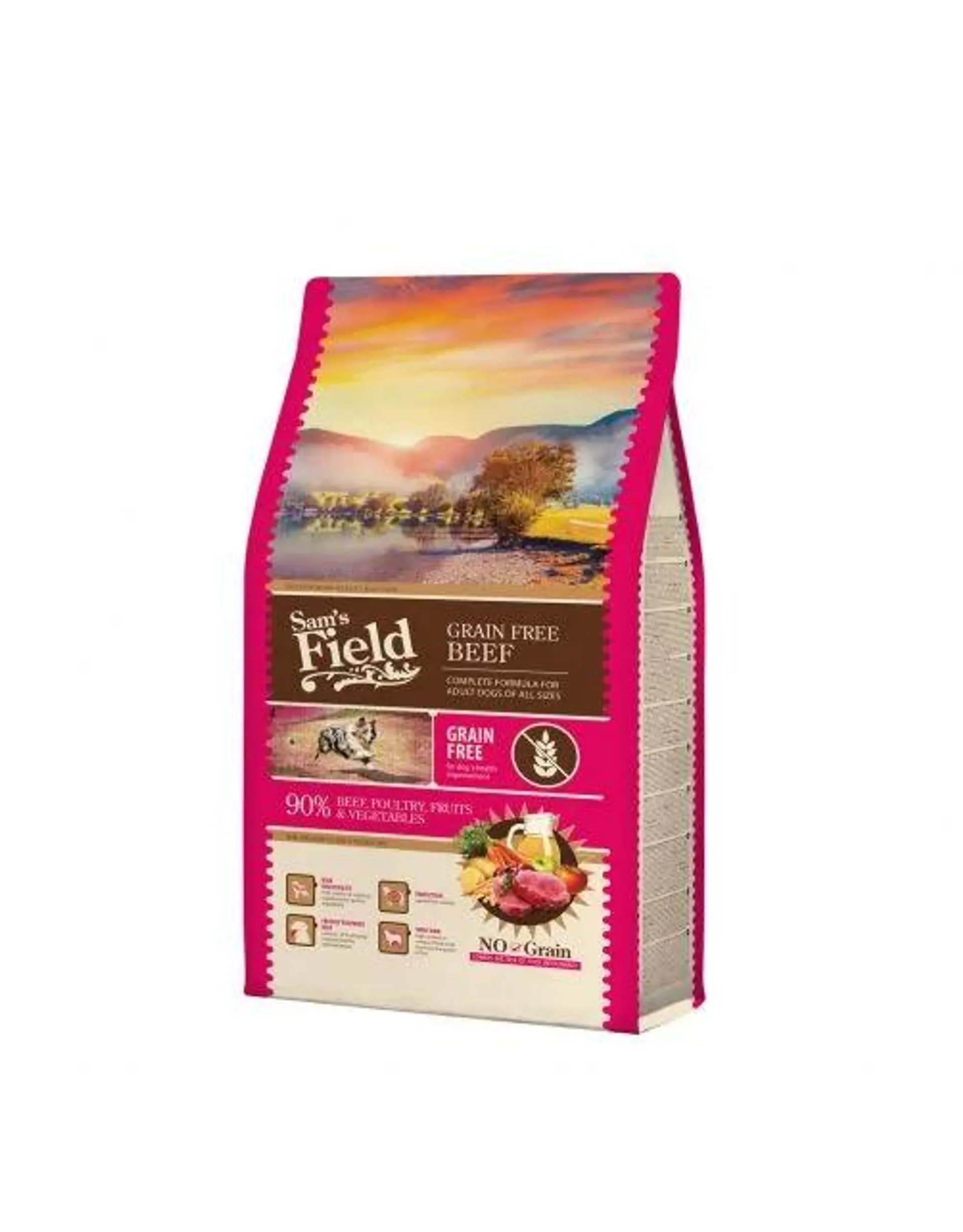 Sam's Field Adult High Meat & Grain Free Rund - Hondenvoer