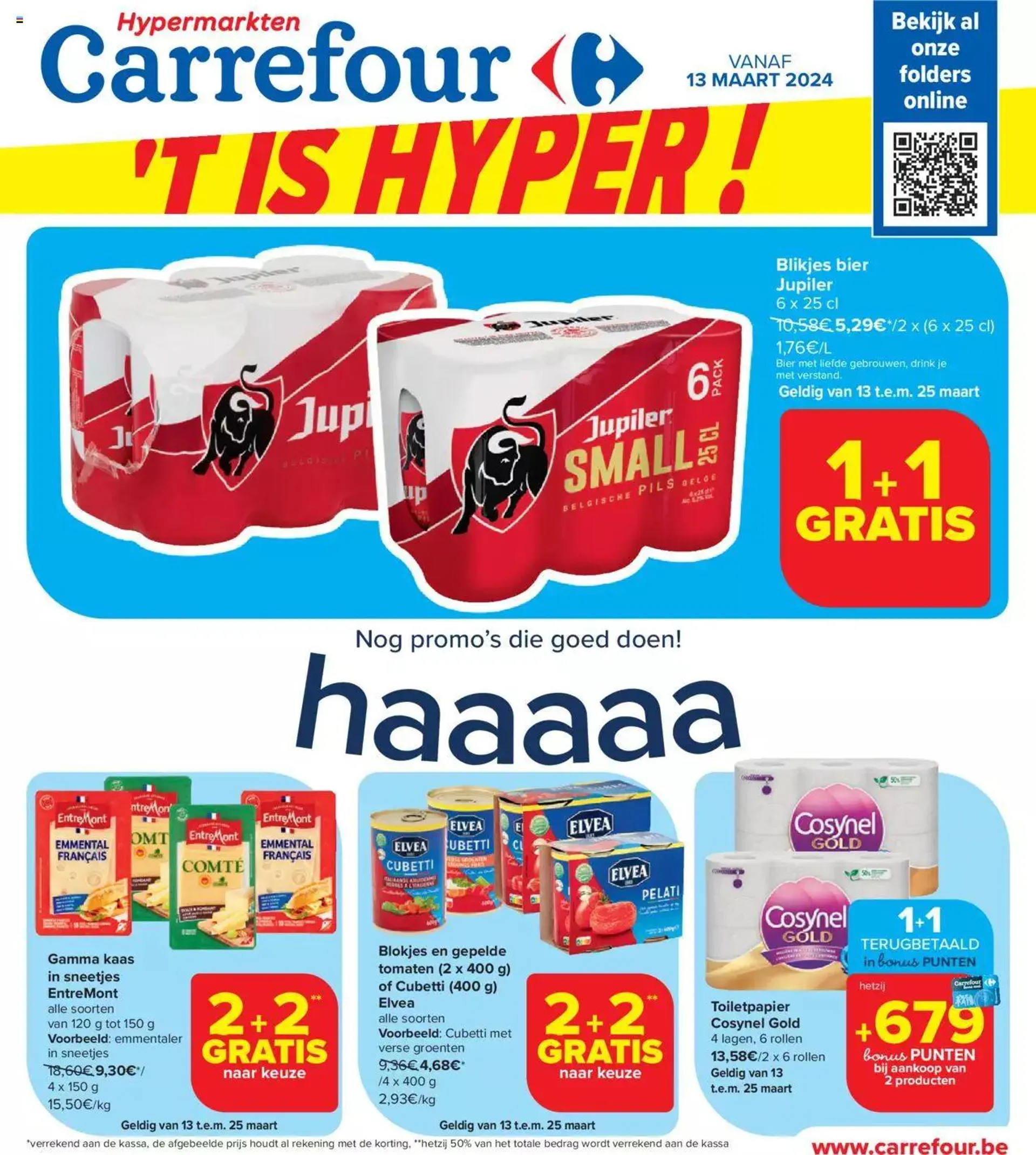 Carrefour folder week 11 van 25 maart tot 27 maart 2024 - folder pagina 1
