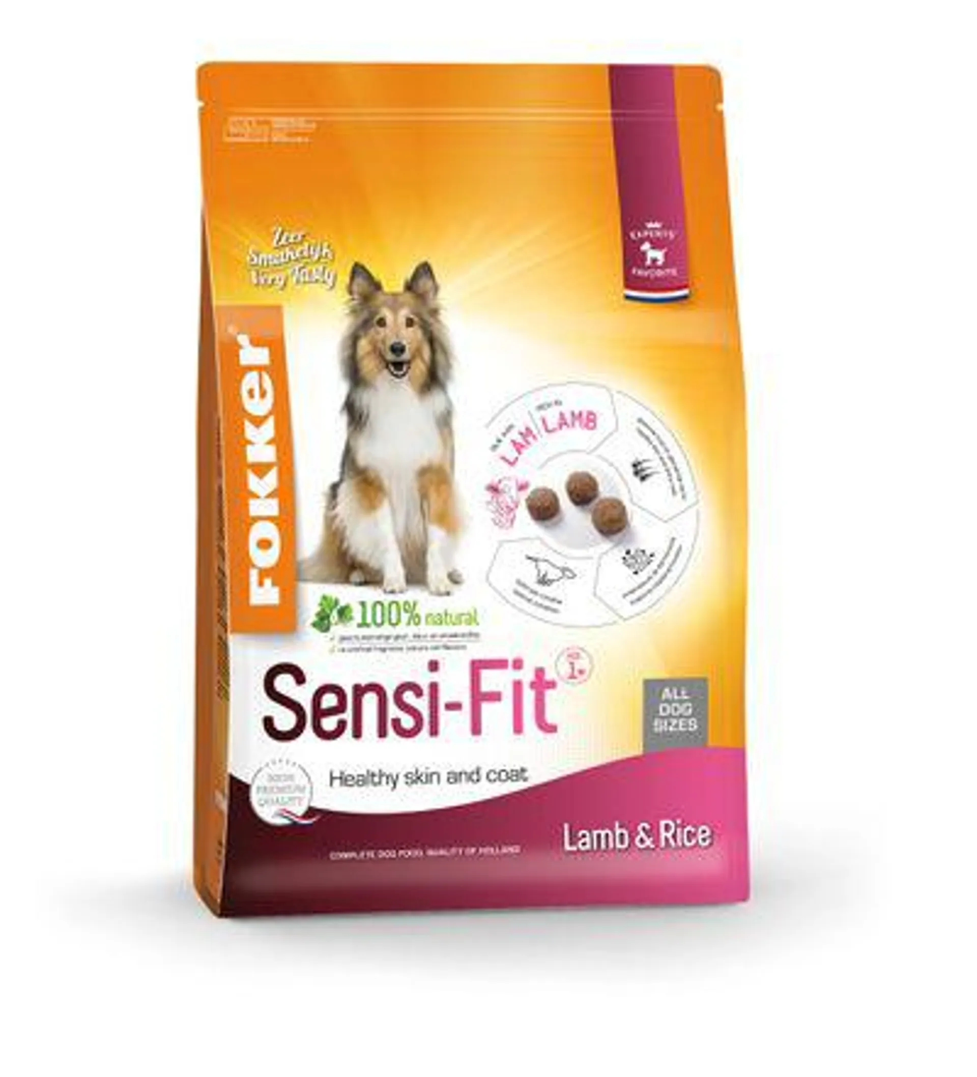 Nourriture pour chiens Sensi-Fit à l'agneau et au riz Fokker