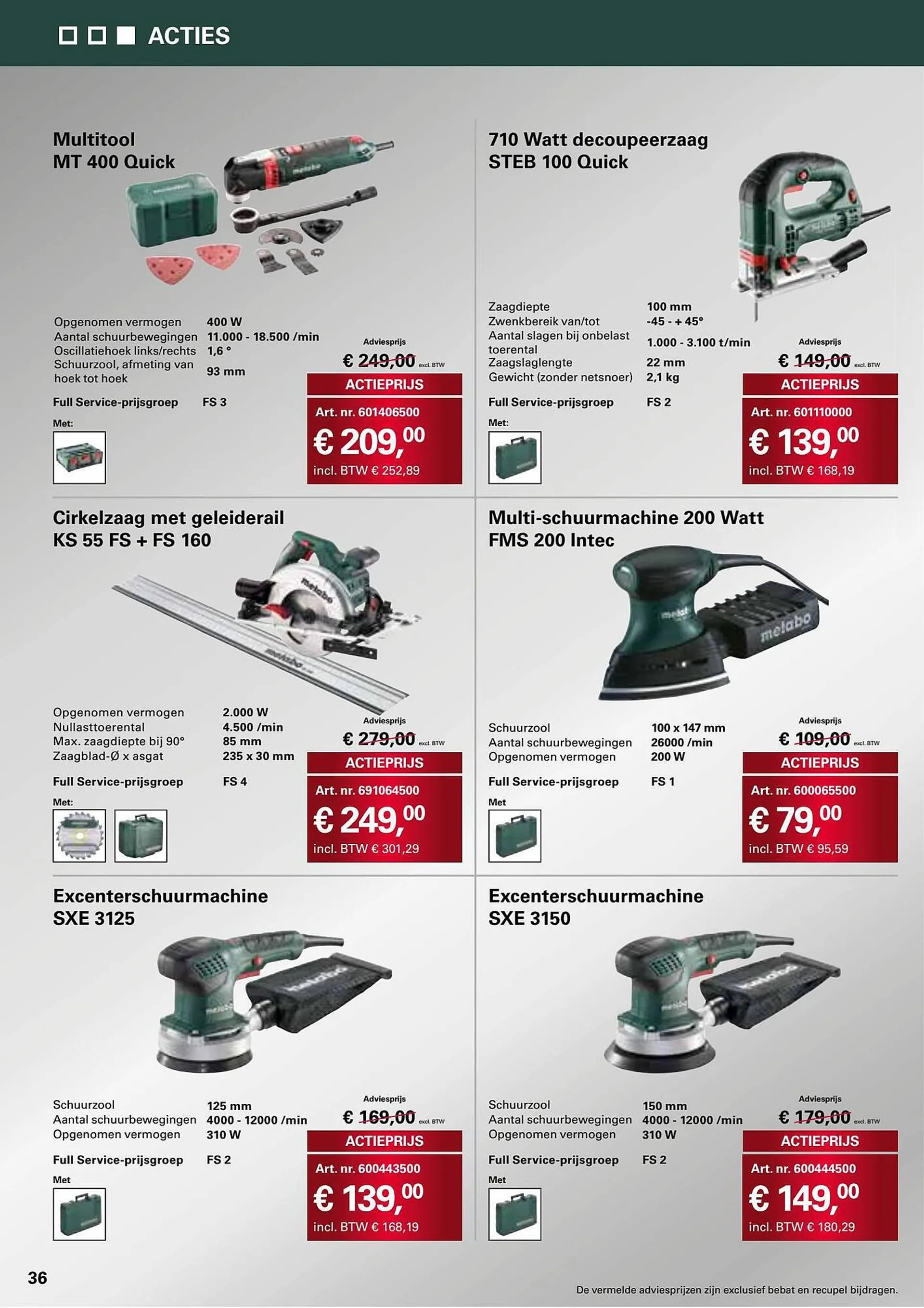 Metabo folder van 7 april tot 31 augustus 2023 - folder pagina 36