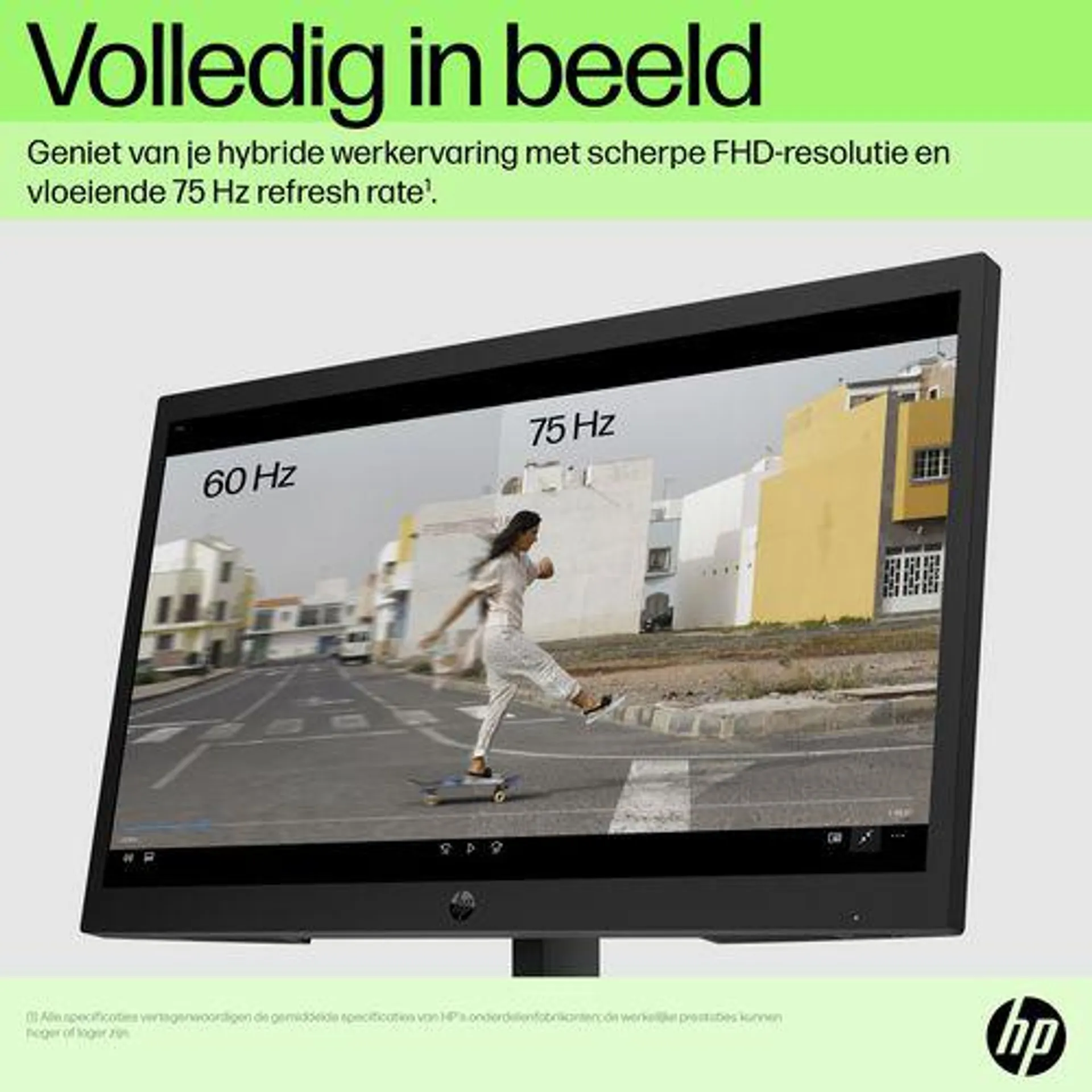 HP P22v G5 PC-flat panel 54,5 cm (21.4") 1920 x 1080 Pixels Full HD LCD Zwart